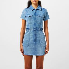 Good American Fit For Success Stretch Denim Mini Dress