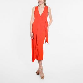 Be You Sleeveless Sleeveless Wrap Dress