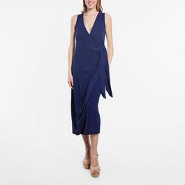 Be You Sleeveless Sleeveless Wrap Dress