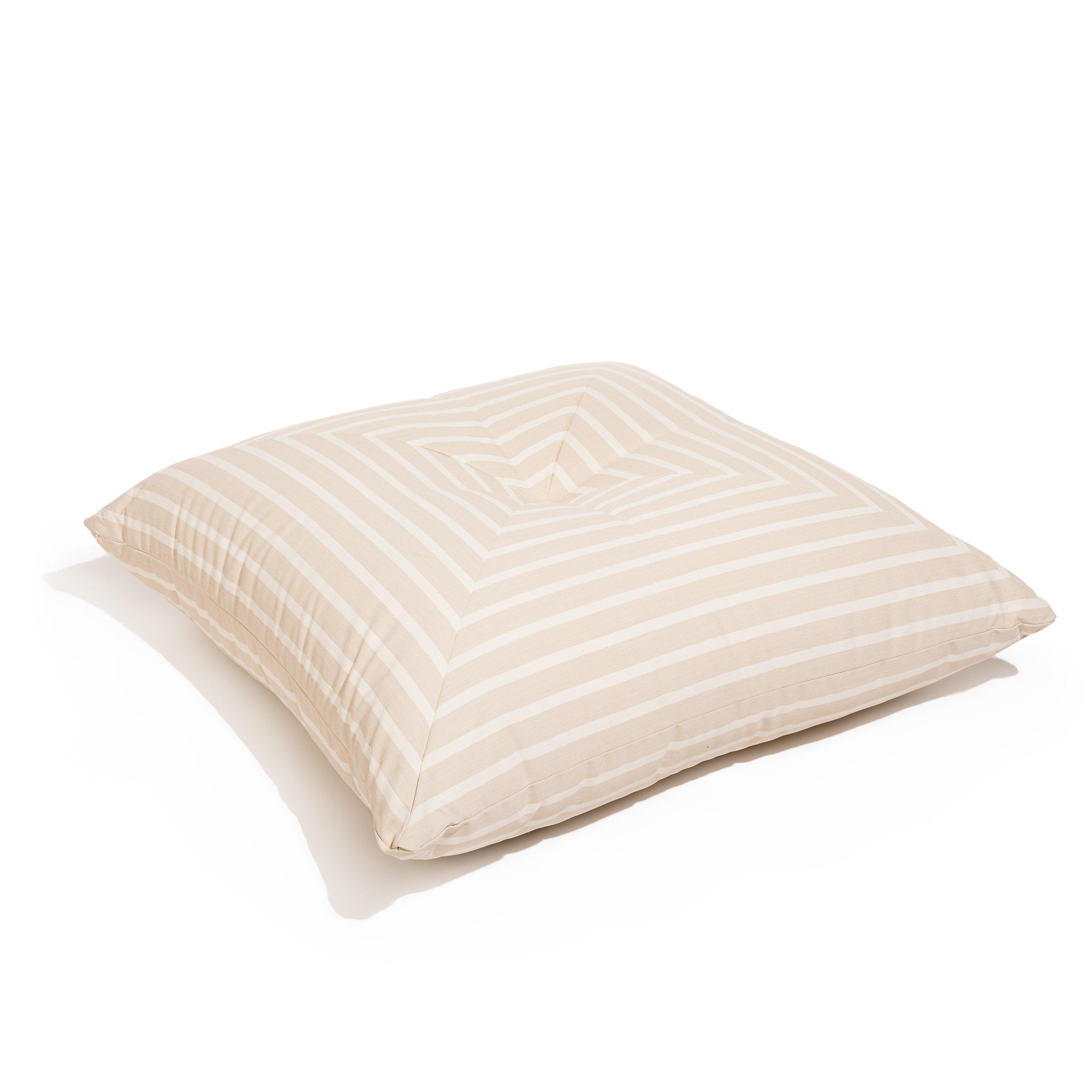Natural Stripe - Business and Pleasure Co - Floor Pillow Natural - 2