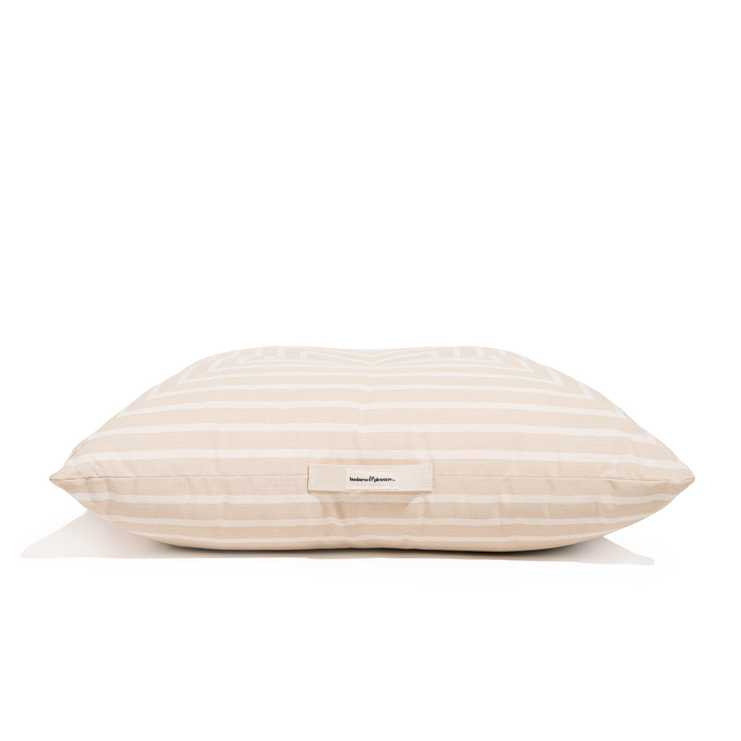 Natural Stripe - Business and Pleasure Co - Floor Pillow Natural - 3