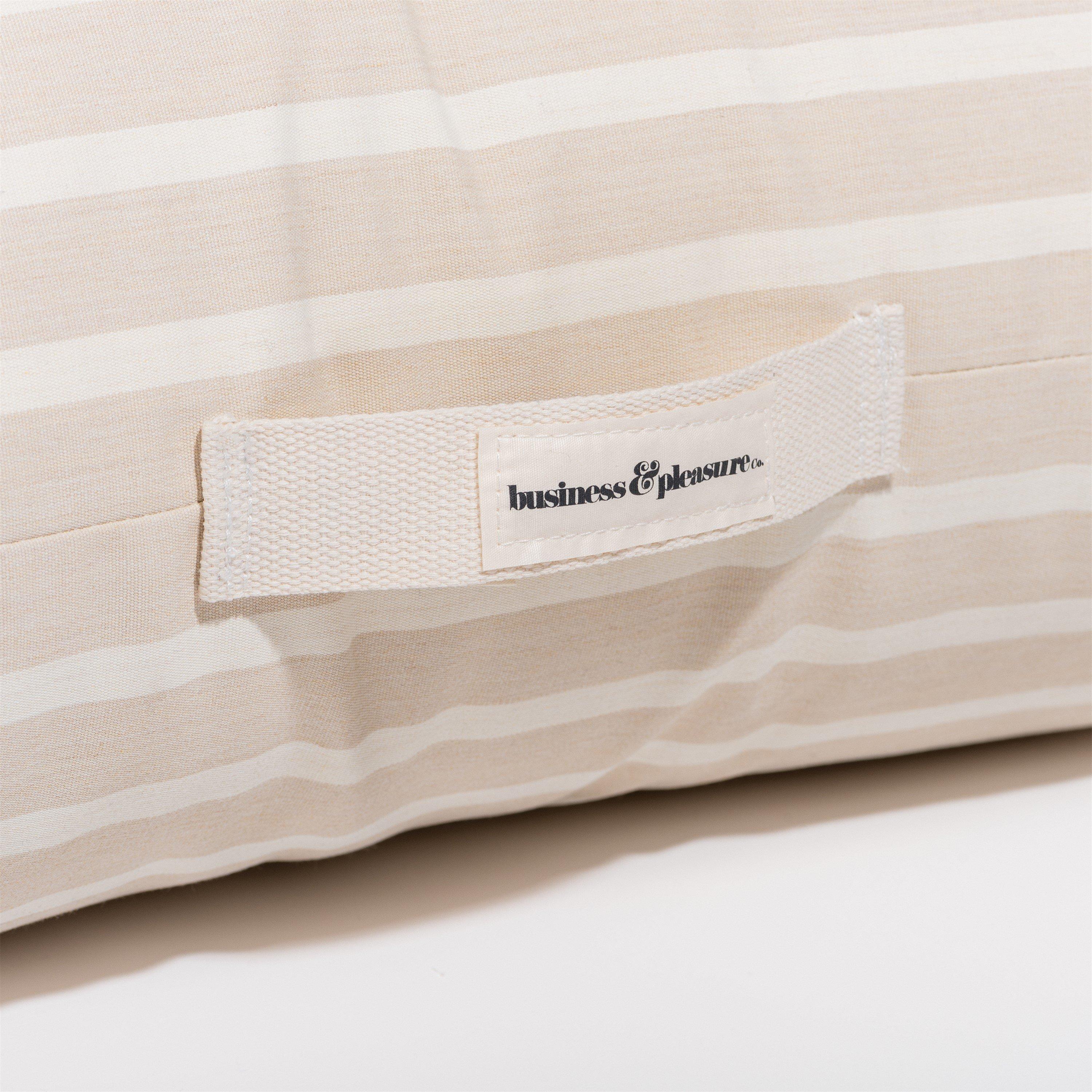 Natural Stripe - Business and Pleasure Co - Floor Pillow Natural - 4
