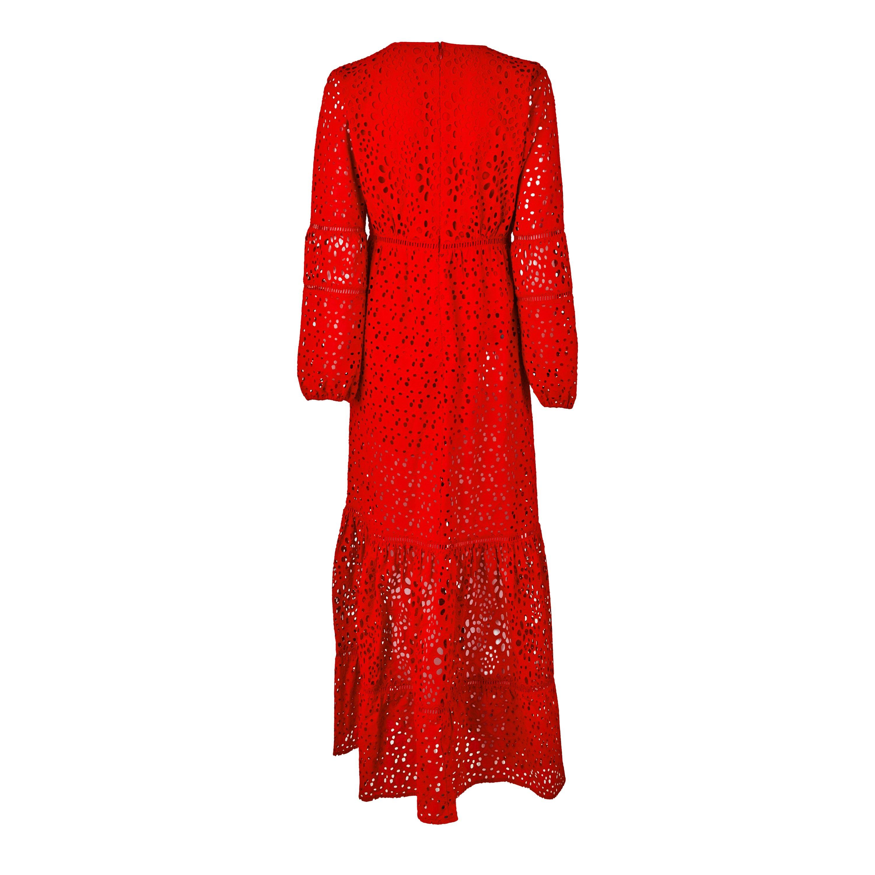 Rood - Biba - Biba Broderie Dress - 6