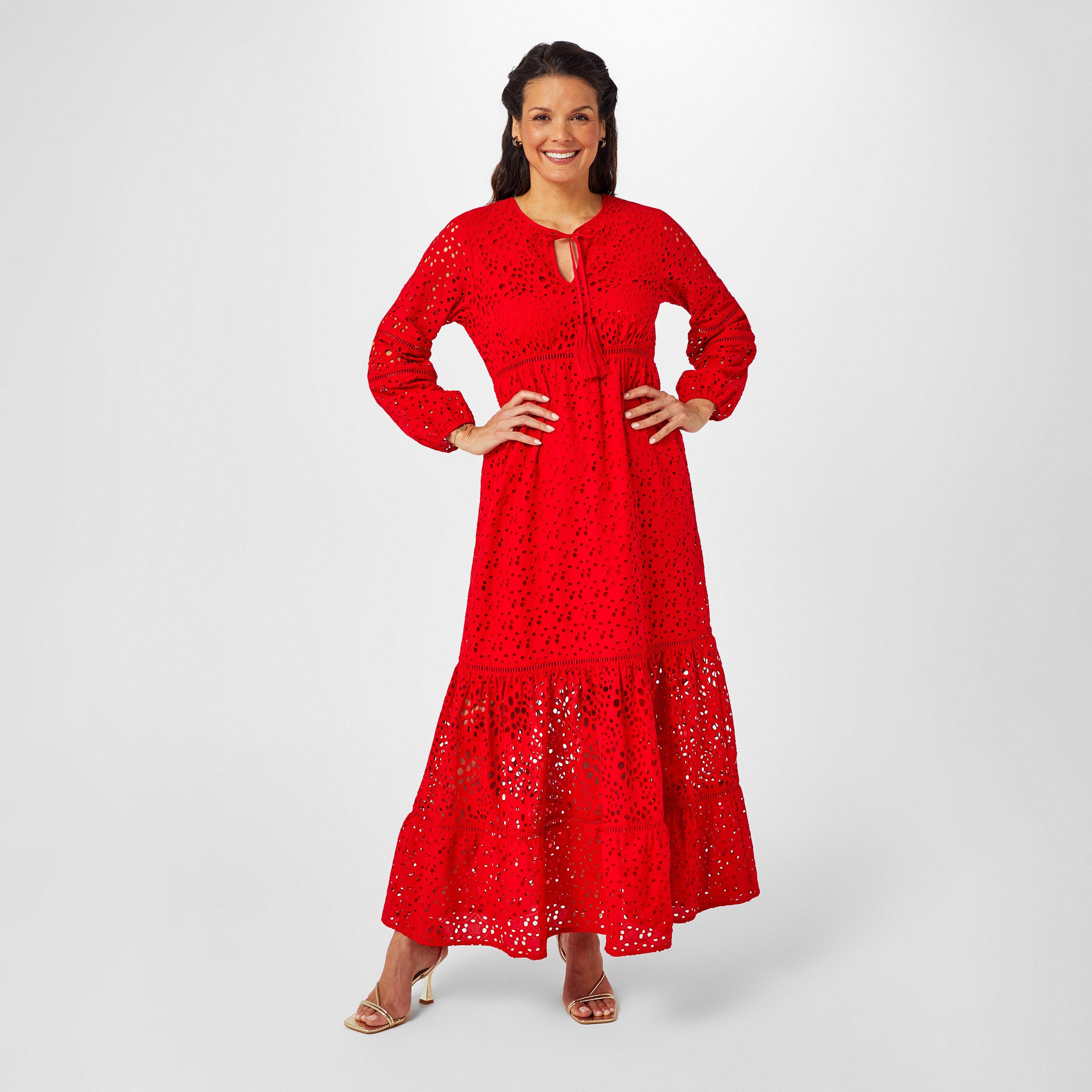 Rood - Biba - Biba Broderie Dress - 4