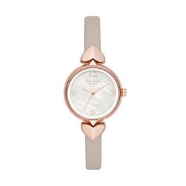 Kate Spade Kate Spade New York Hollis Three-Hand Matte Gray Leather Watch KSW1548