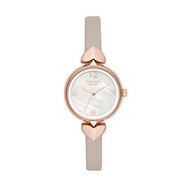 Kate Spade New York Hollis Three Hand Matte Gray Leather Watch KSW1548