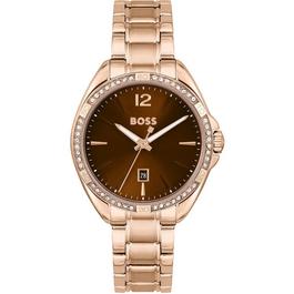 Boss Women's Felina Watch, Carnation Gold Case