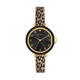 Kate Spade New York Park Row Three Hand Black and White Dot Silicone Watch KSW1355