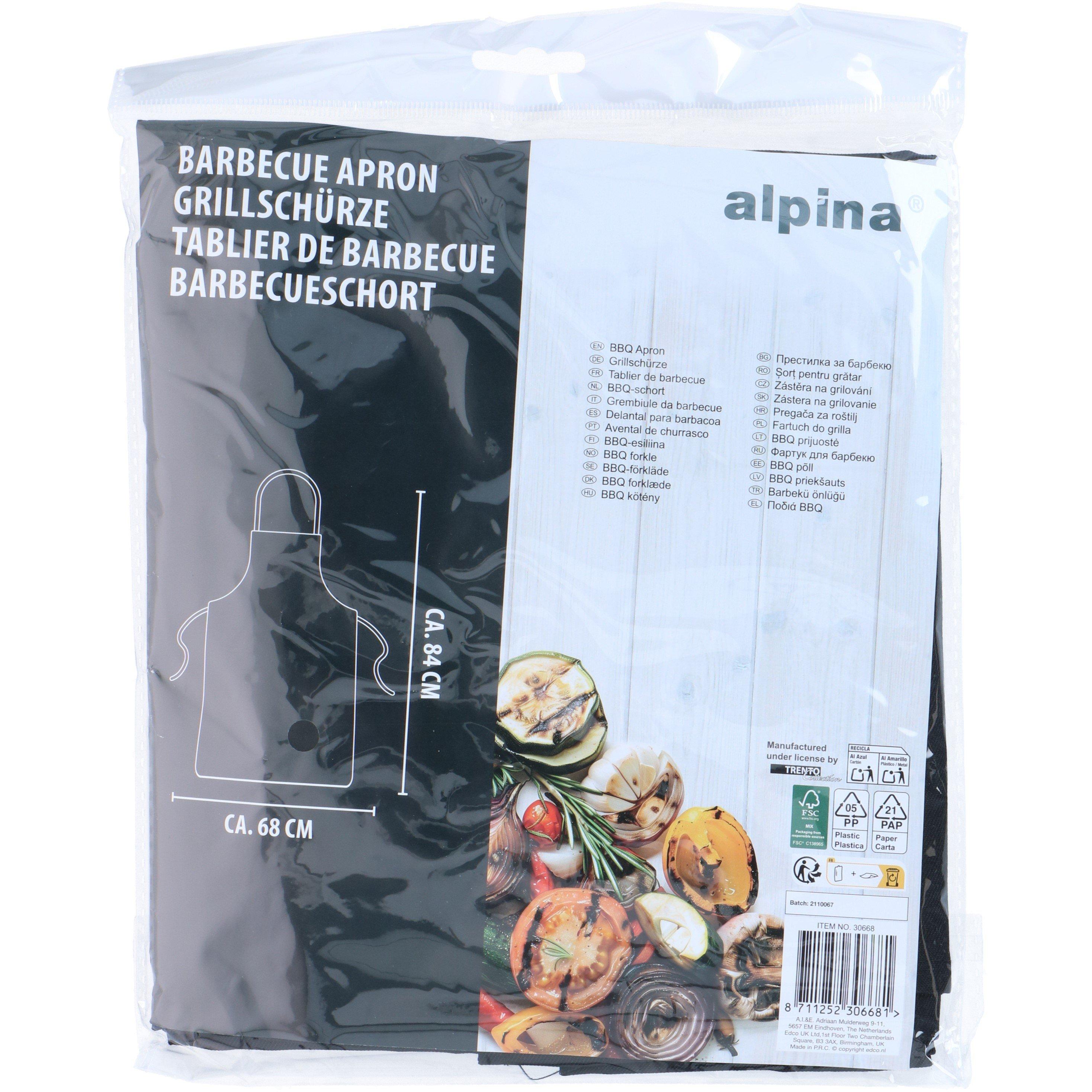 64x68cm - Alpina - Edco Barbecue Apron BBQ Accessories - 1