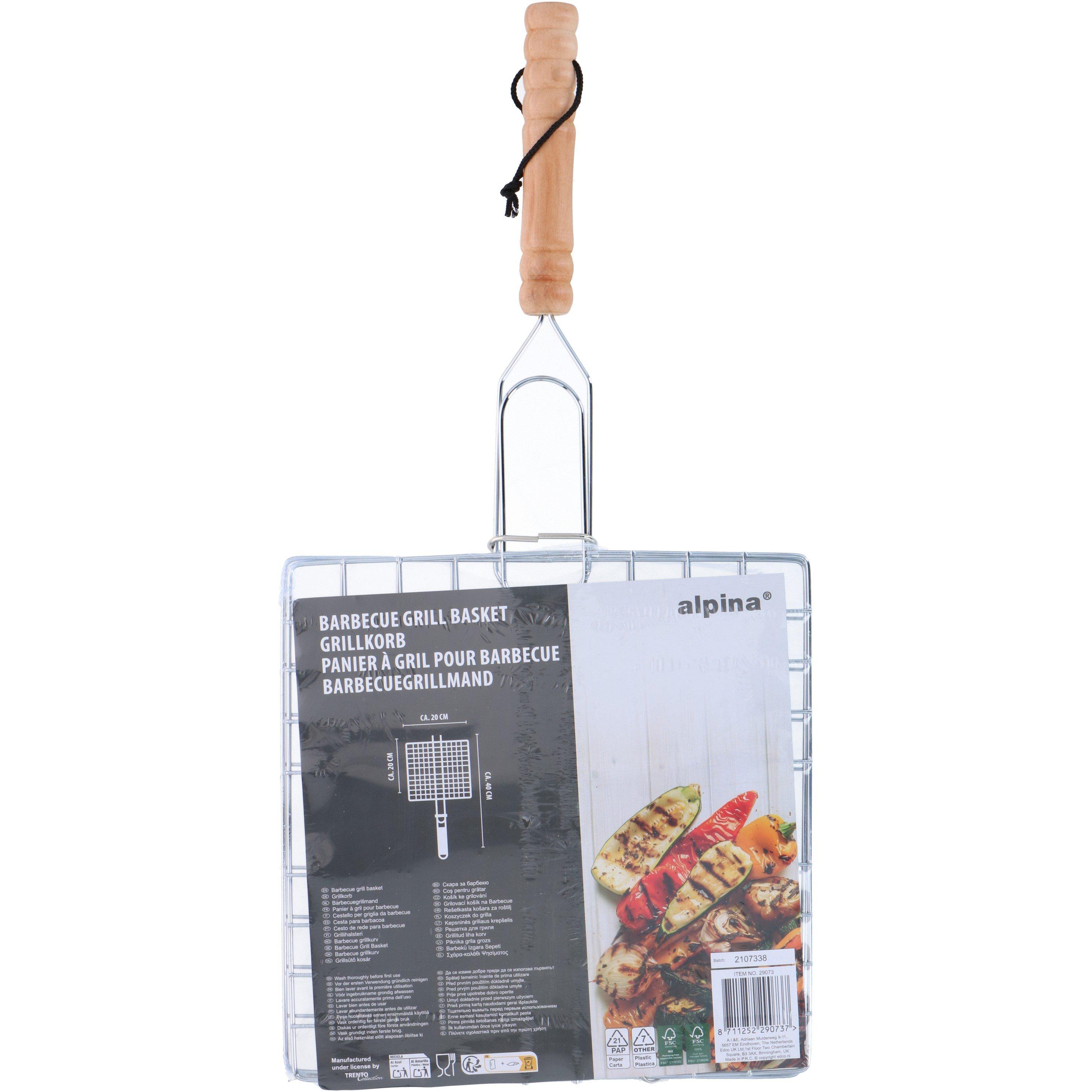 Silver - Edco - Basket Barbecue Accessory - 2