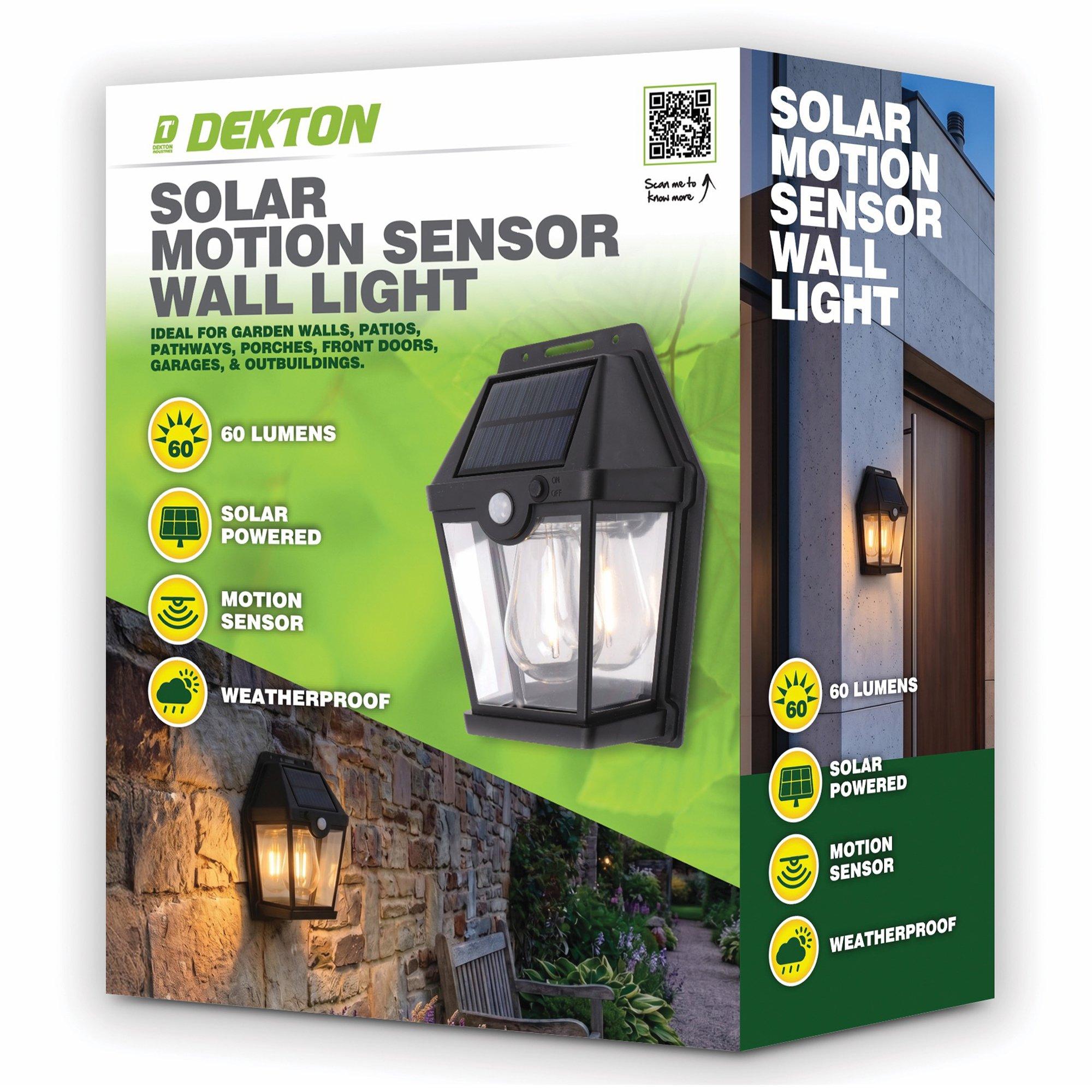 Dekton Dekton Garden Outdoor Solar Motion Sensor wall light