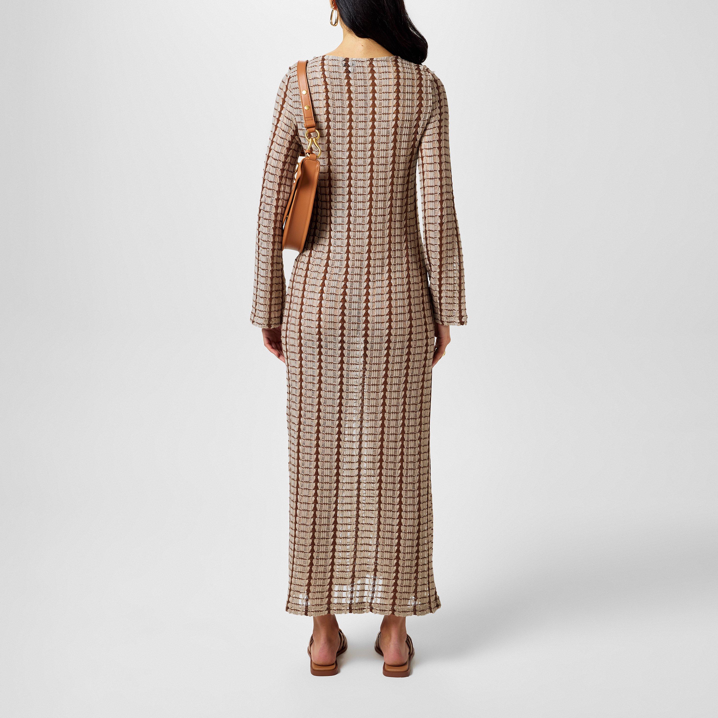 Aveia - Vero Moda - Women's Crochet Maxi Dress - 3