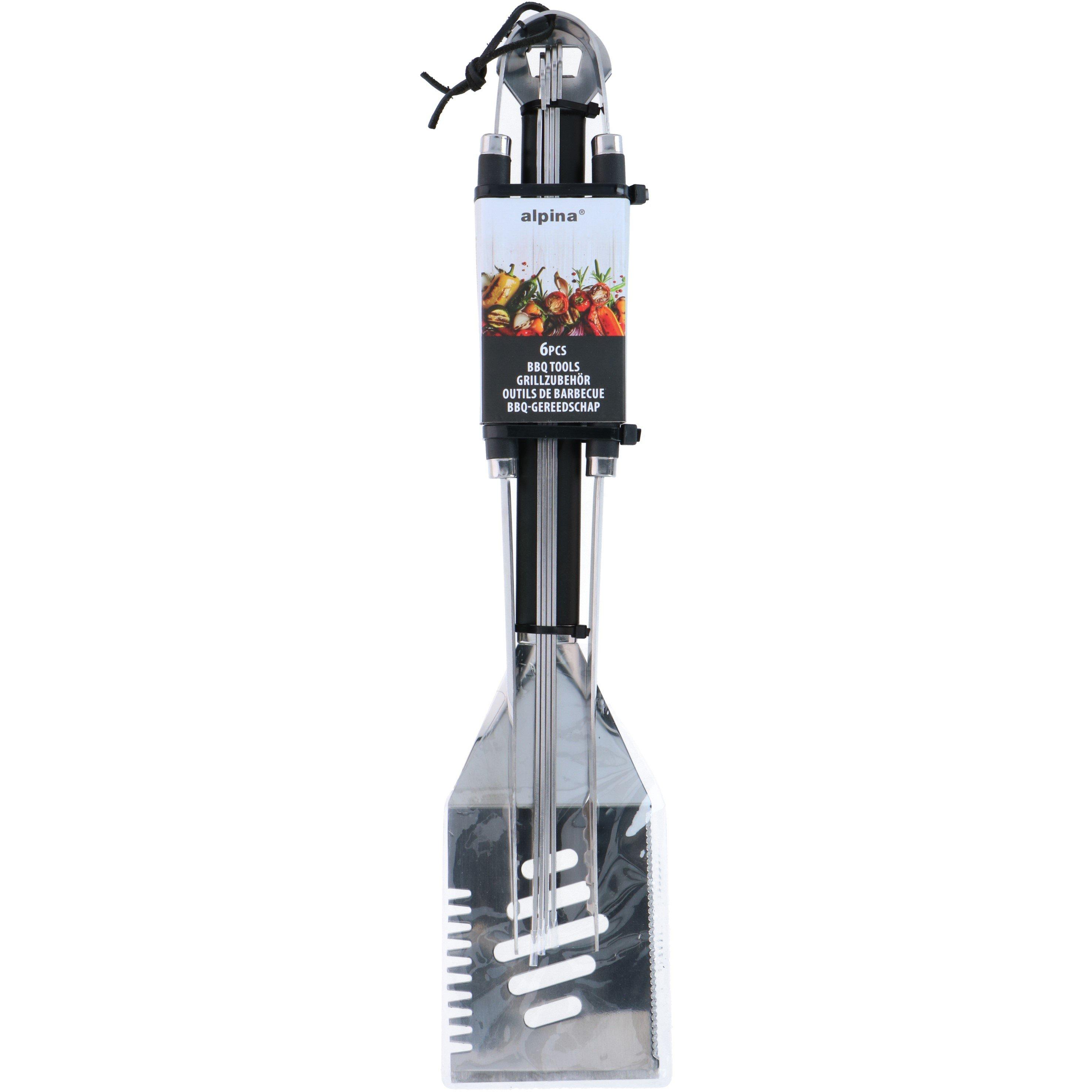 Silver - Alpina - Edco Barbecue Tool Set Accessories - 1