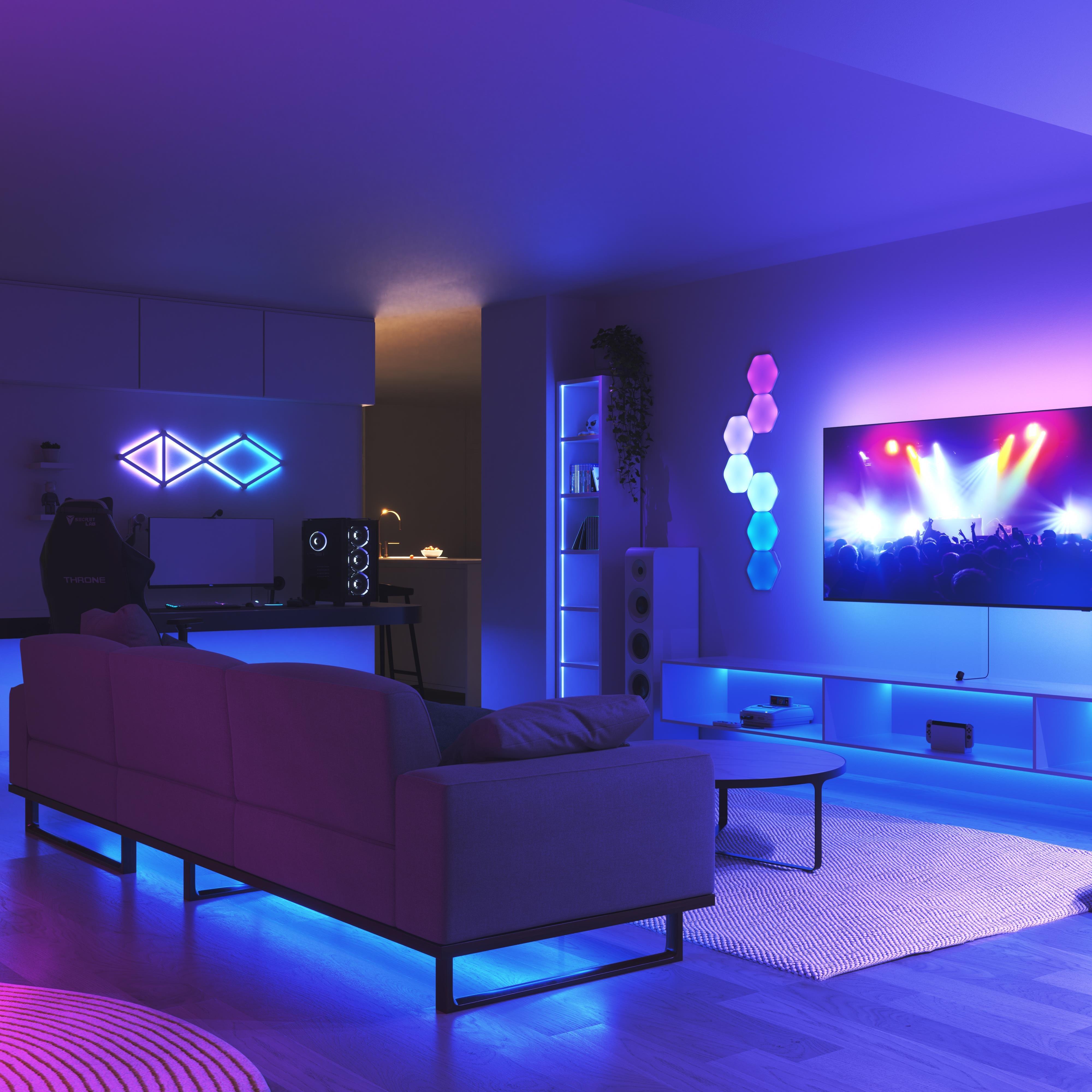 None - Nanoleaf - 4D Screen Mirror + Lightstrip Kit 65" - 7