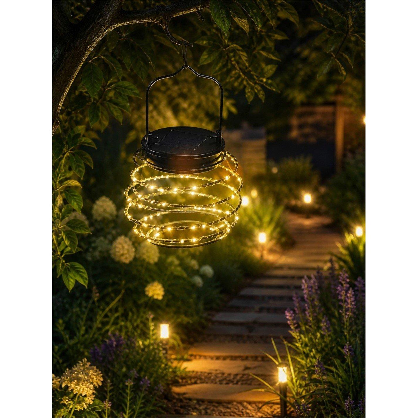 Grey - Arti Casa - ARTICASA Solar Garden Light Spiral 12x12cm - 1