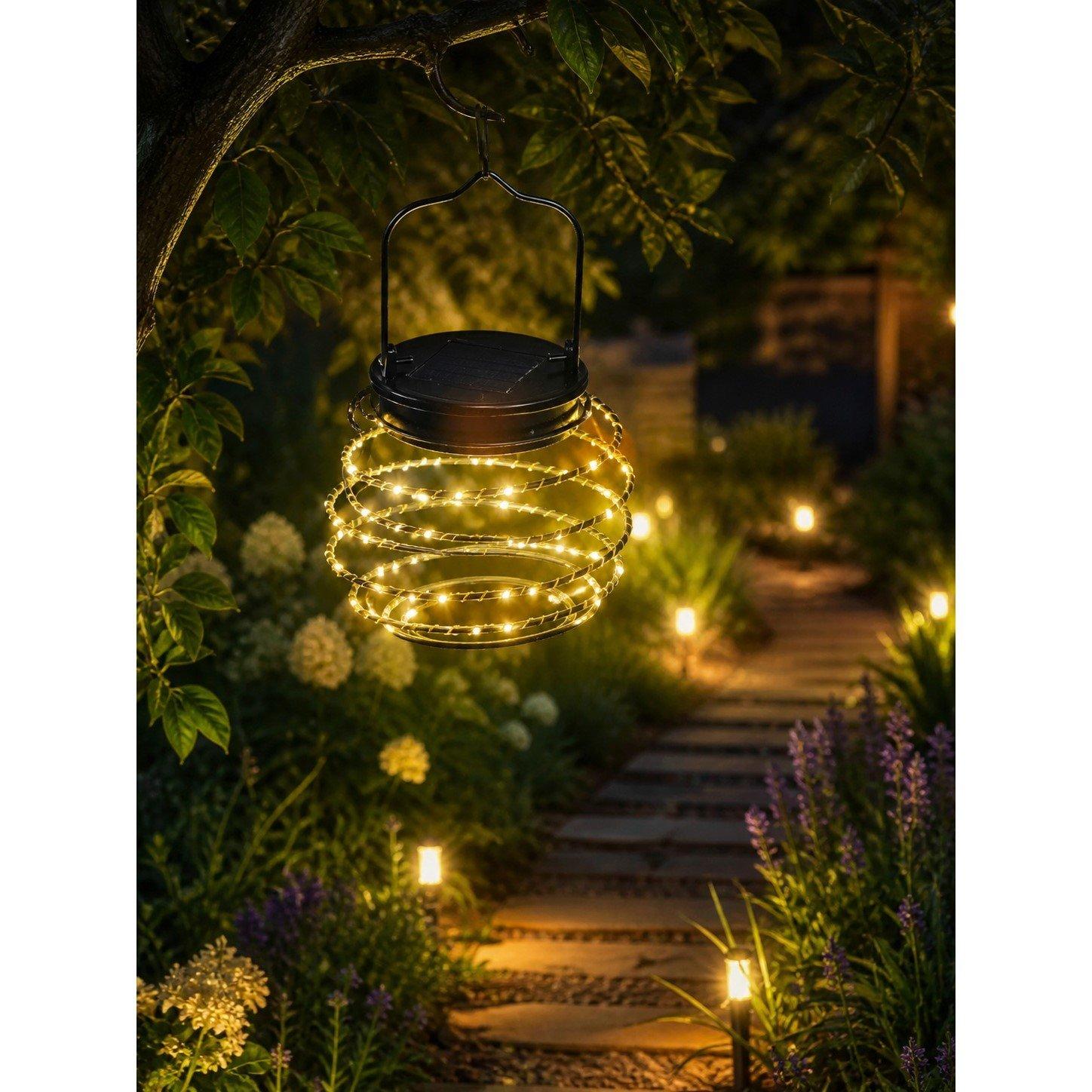Grey - Arti Casa - ARTICASA Solar Garden Light Spiral 12x12cm - 3