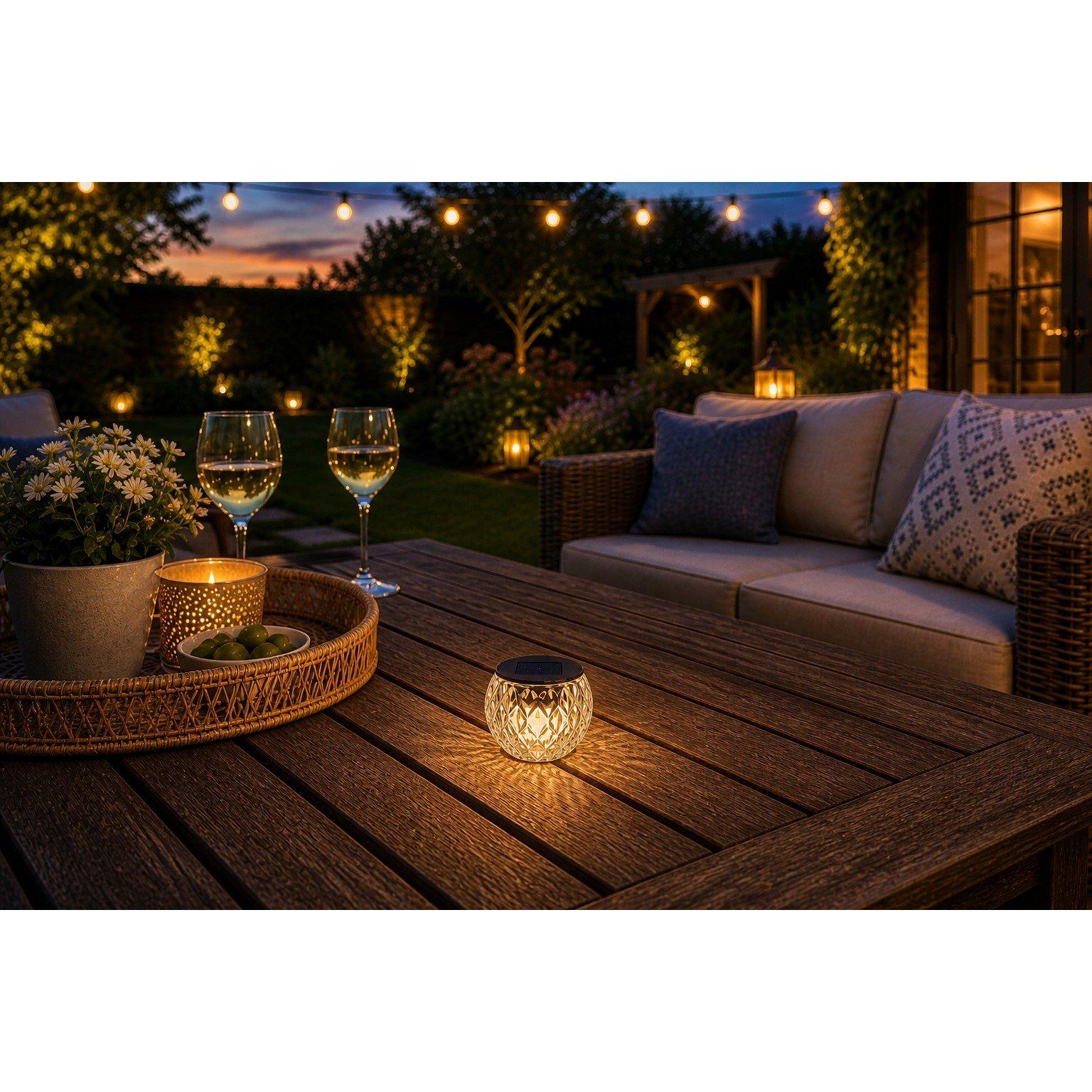 None - Arti Casa - Table Jar Solar Light 1pc - 5