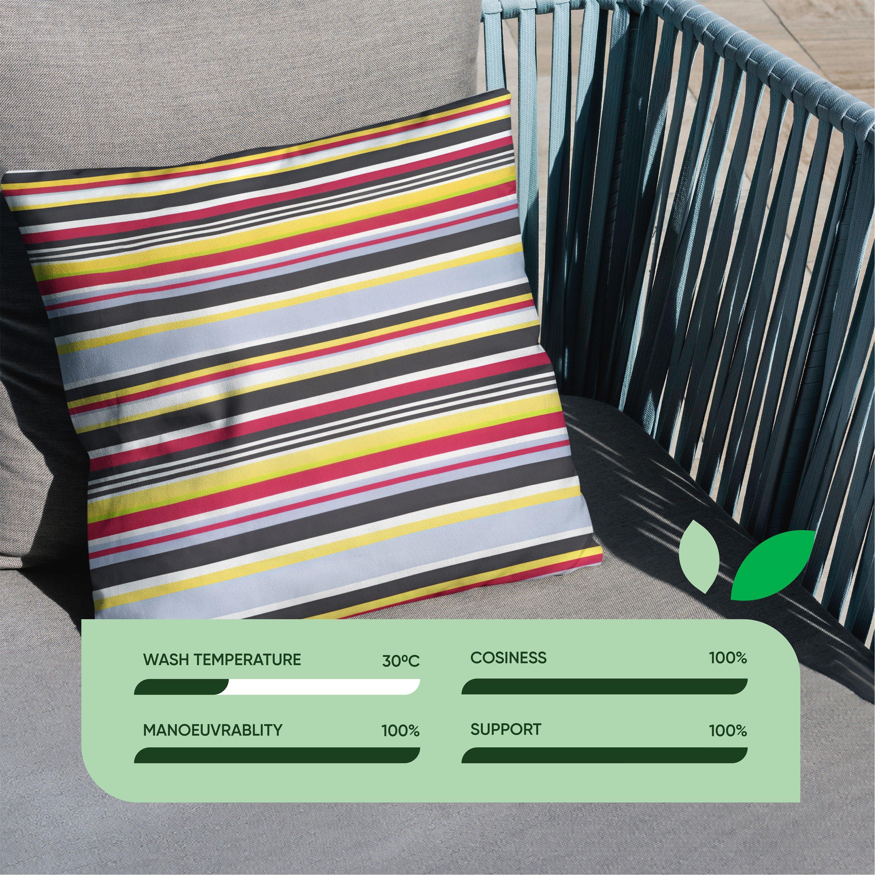 Stripe - Streetwize - Pair of Filled Outdoor Cushions - 4