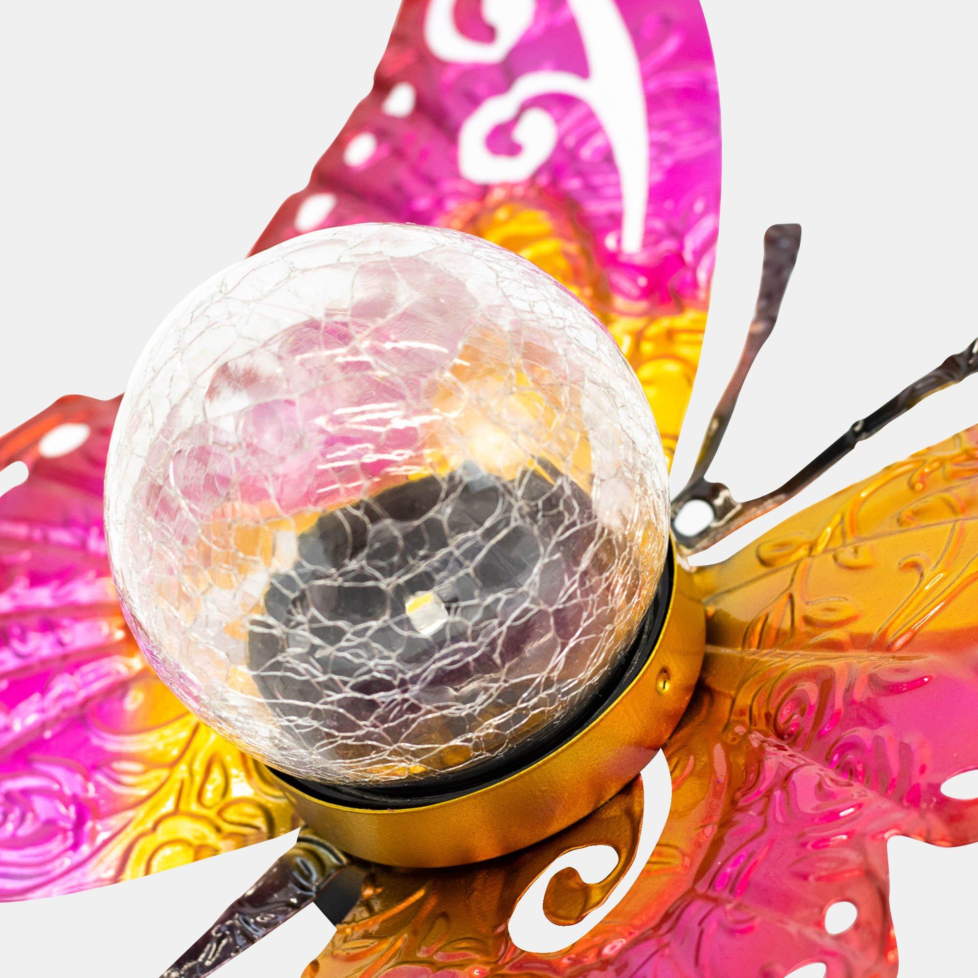 Rosa - Streetwize - Butterfly Solar Lights - 4
