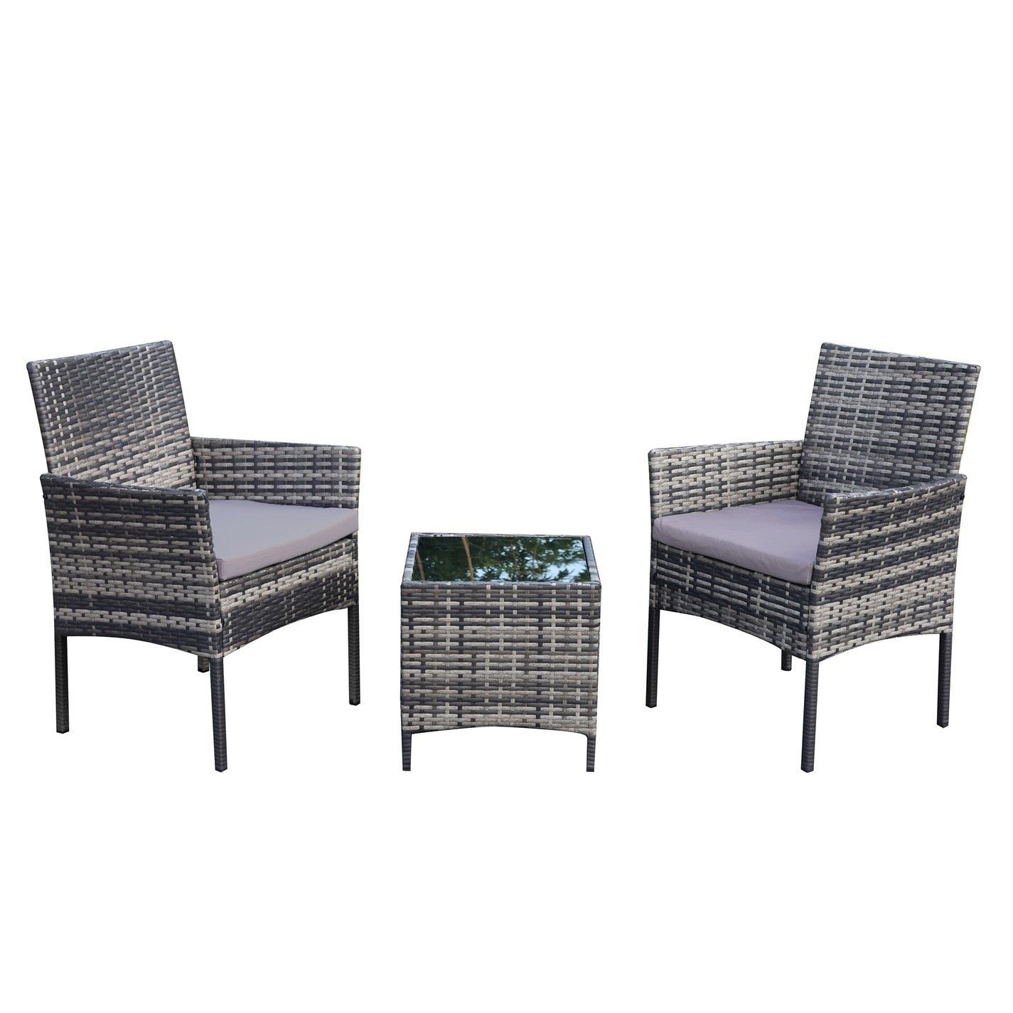 Grey/Black - Linea - Linea  Fiji 3pc Bistro 63 - 2