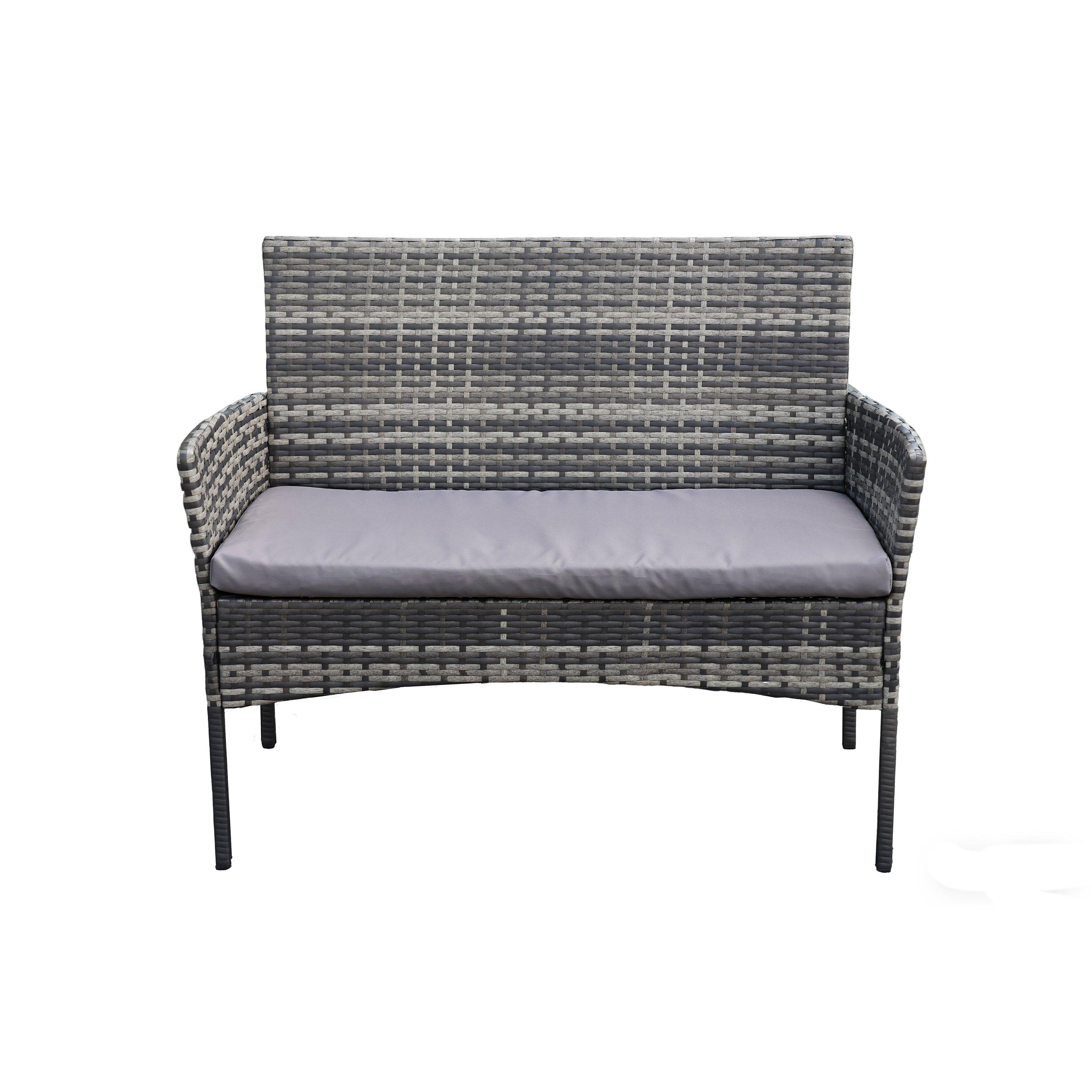 Grey/Black - Linea - Linea  Fiji 4pc Lounge 63 - 3