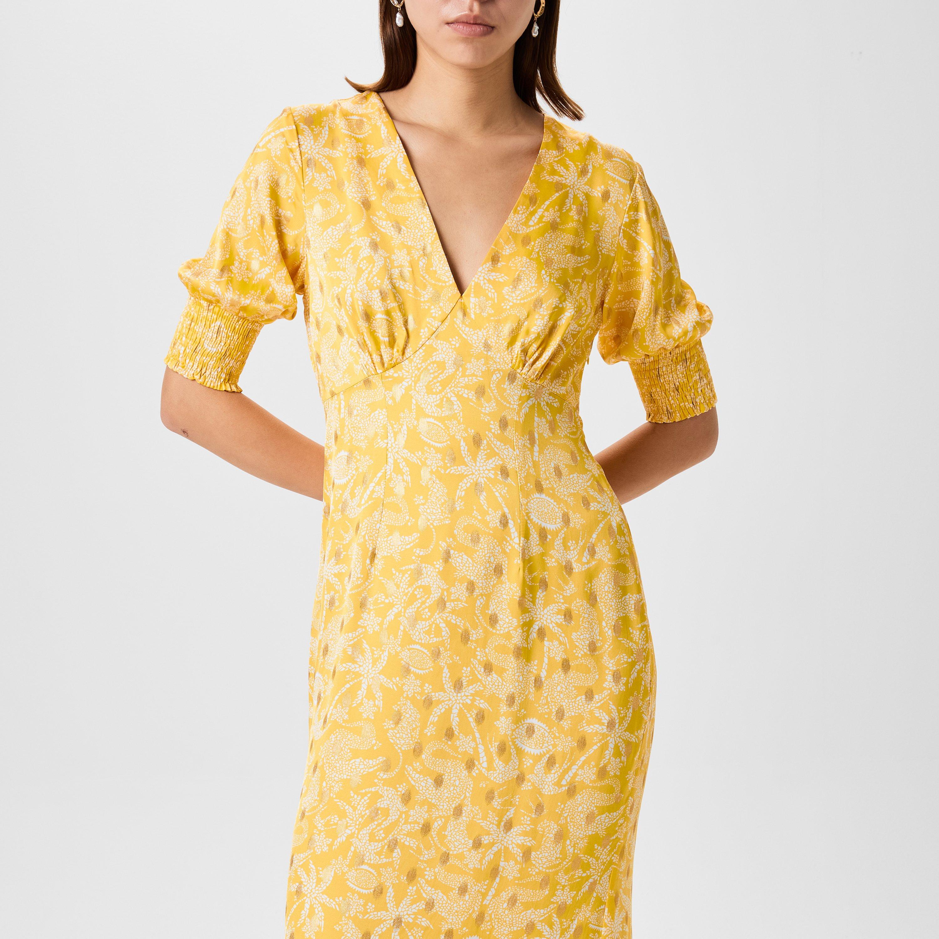 Yellow - Never Fully Dressed - May Satin Dress - 3