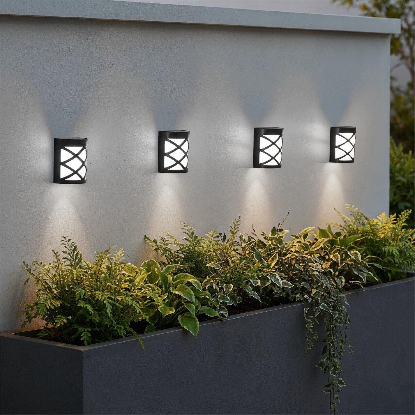 LED - Streetwize - Solar Powered Fence And Wall Lights - 4 Pack - 1