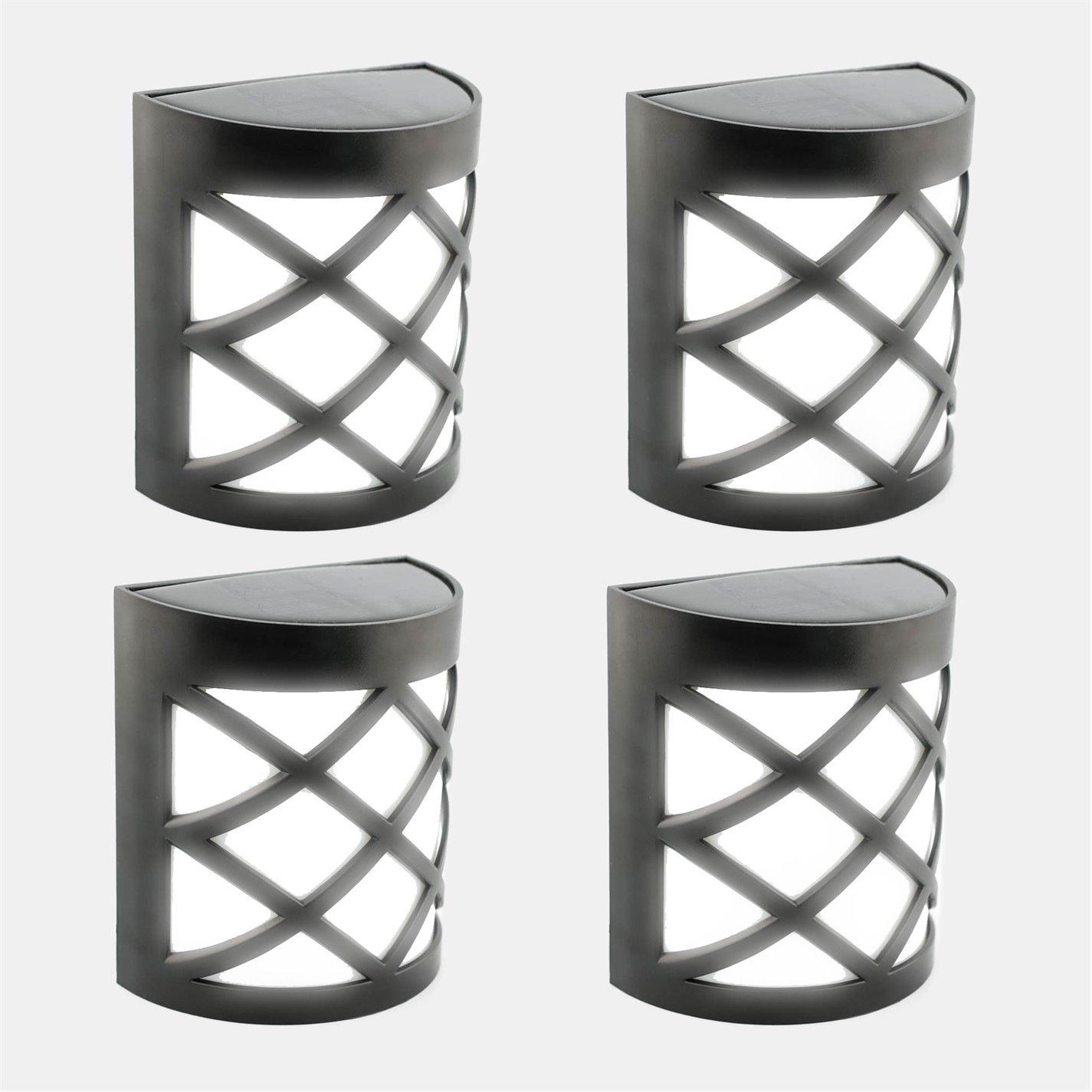 LED - Streetwize - Solar Powered Fence And Wall Lights - 4 Pack - 4