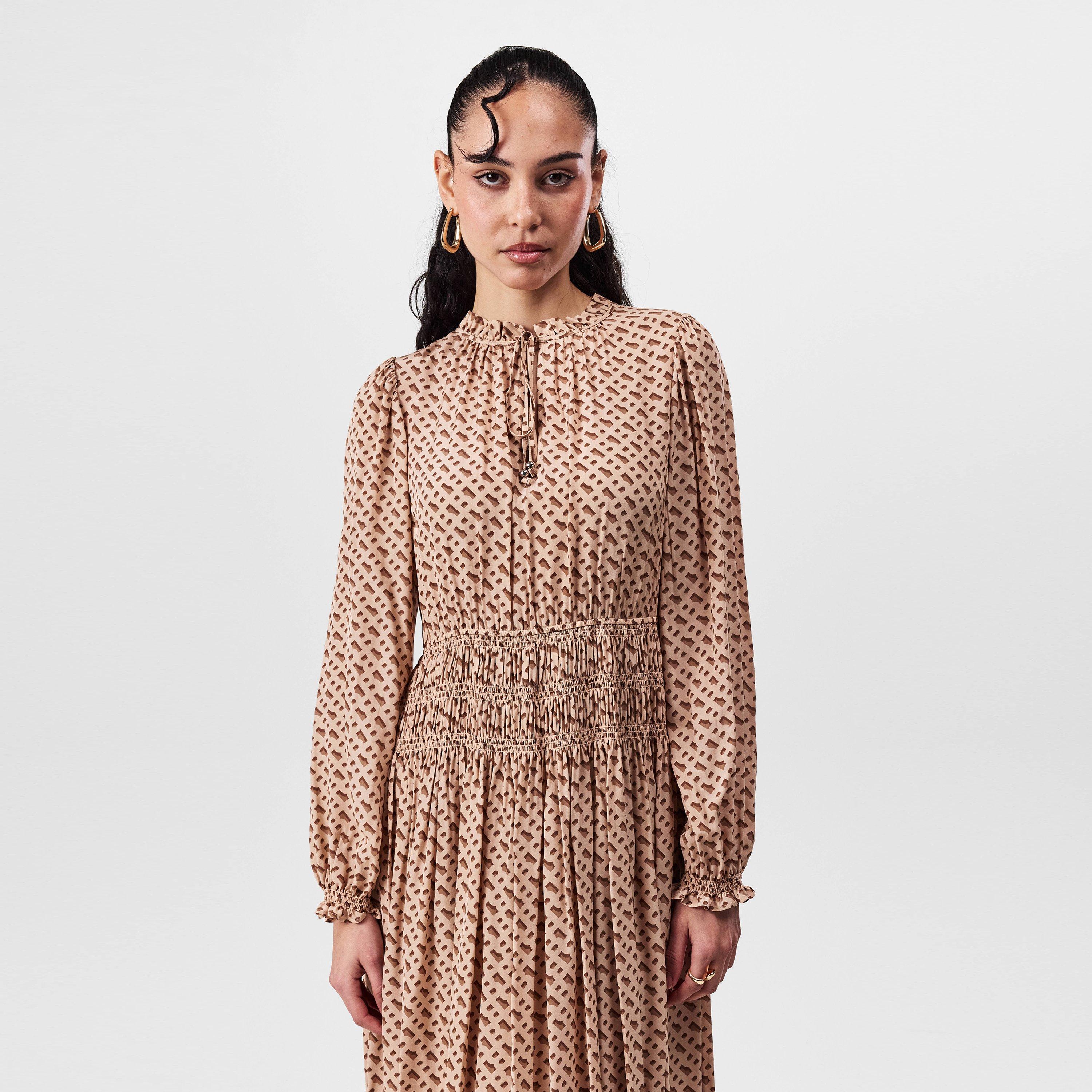 Open Miscellane - Boss - Women's Monogram All-Over Design Dress - 4