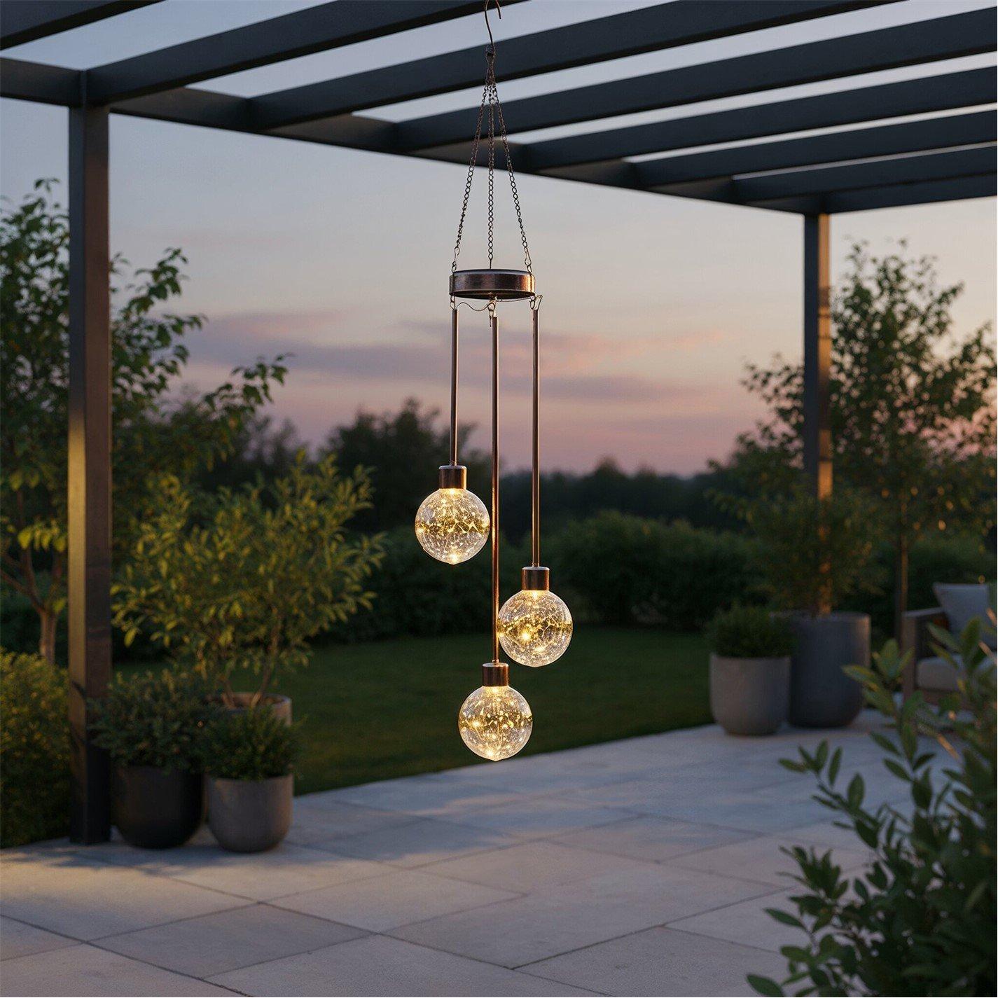 LED - Streetwize - Solar Hanging Triple Ball Light - 4