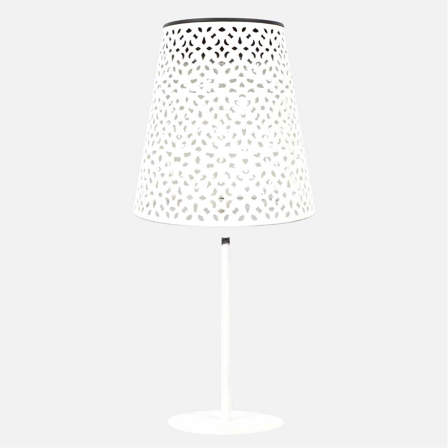 LED - Streetwize - Solar Table Lamp - White Patterned Design - 4