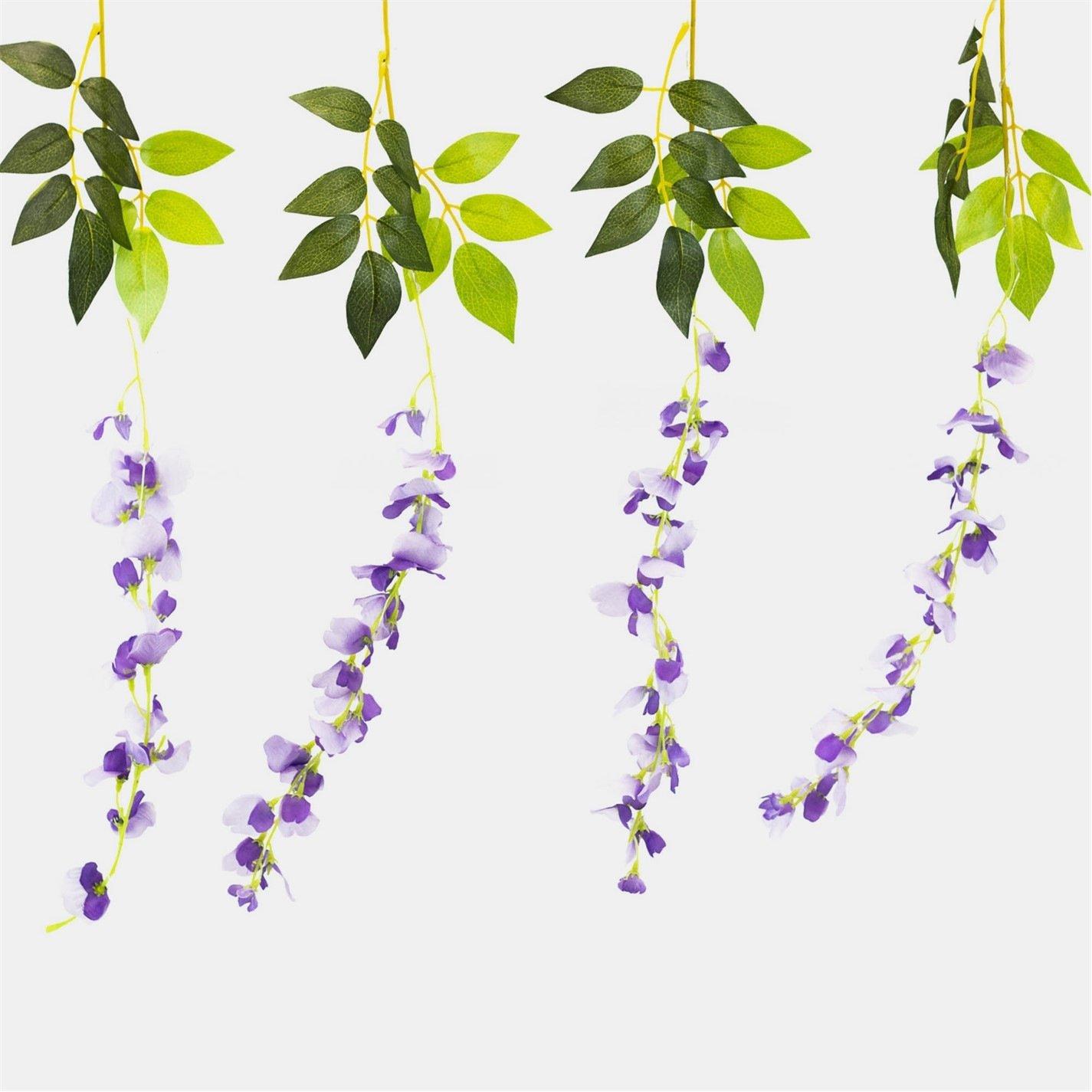 Lilac - Streetwize - Solar Decorative Wisteria Flower Lights - 2