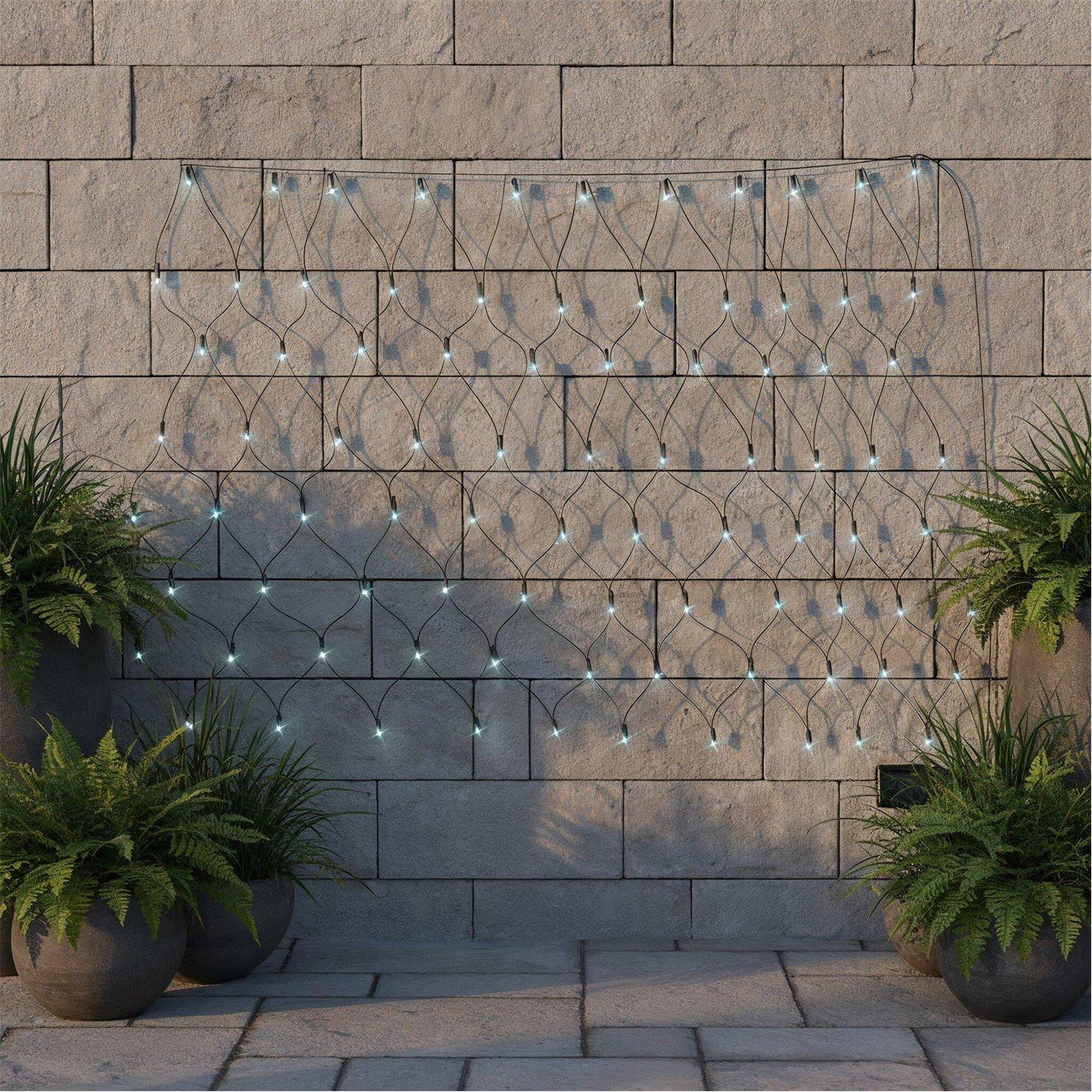 LED - Streetwize - White 100 LED Solar Light Net - 2