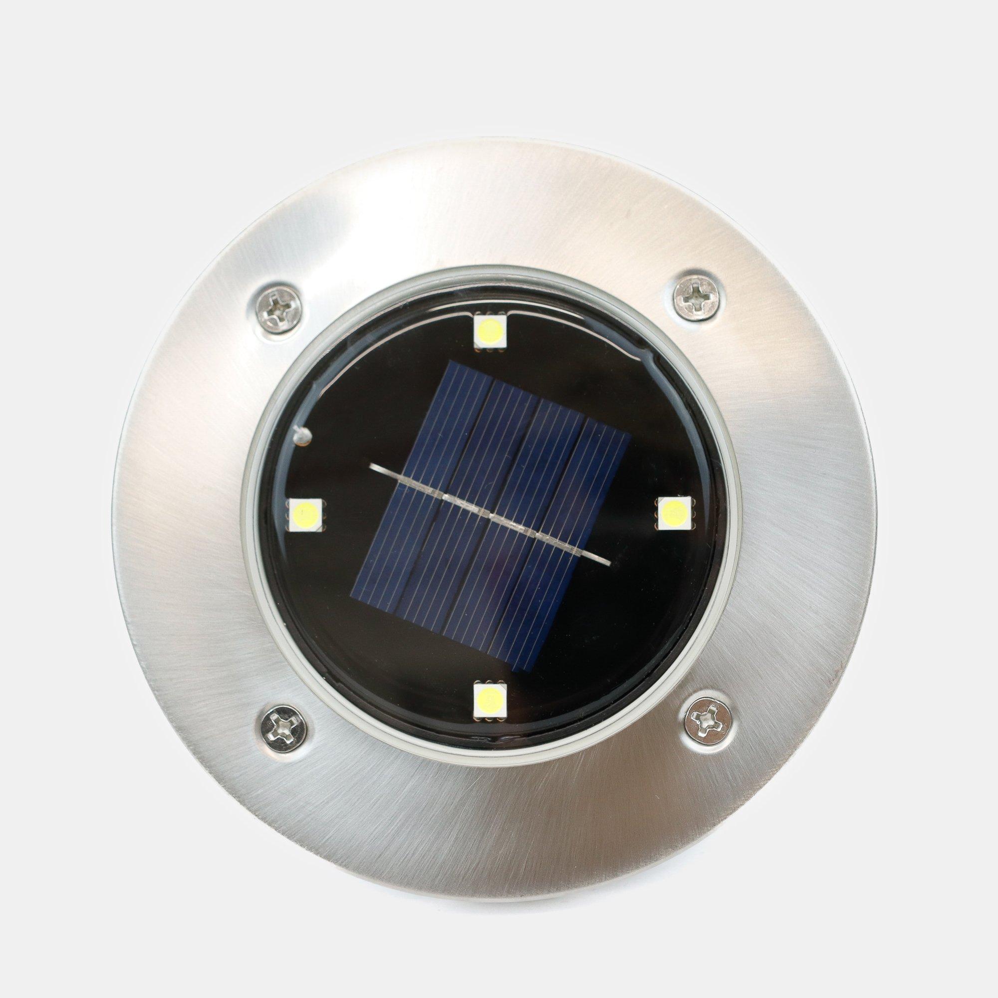 LED - Streetwize - Solar Stainless Steel Deck Lights 4-Pack - 2