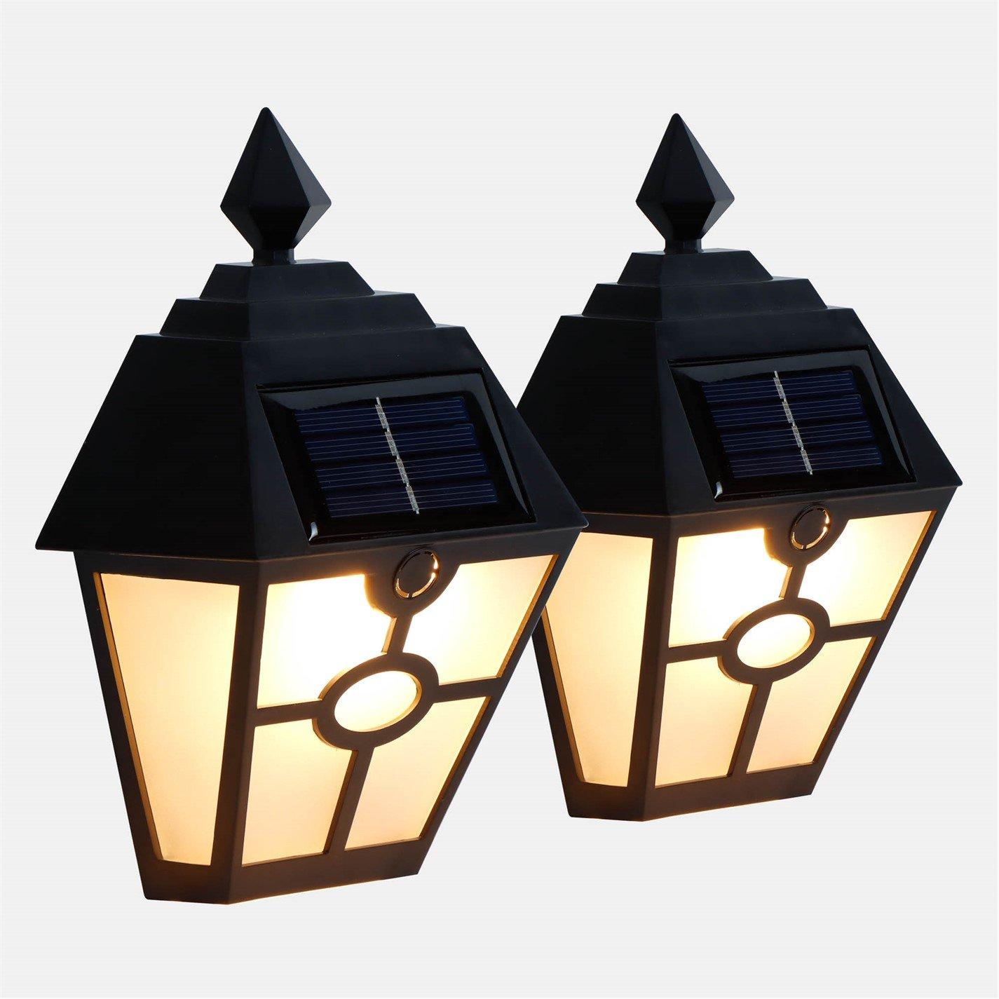 LED - Streetwize - Solar Wall-Mounted Lanterns 2-Pack - 2