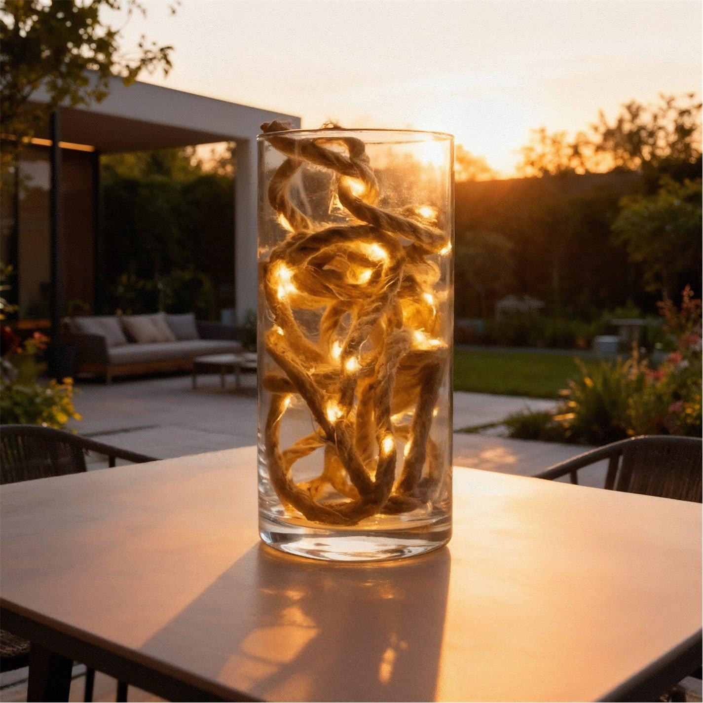 Brown - Streetwize - 4m Decorative Rope with 45 Solar LED Lights - 2