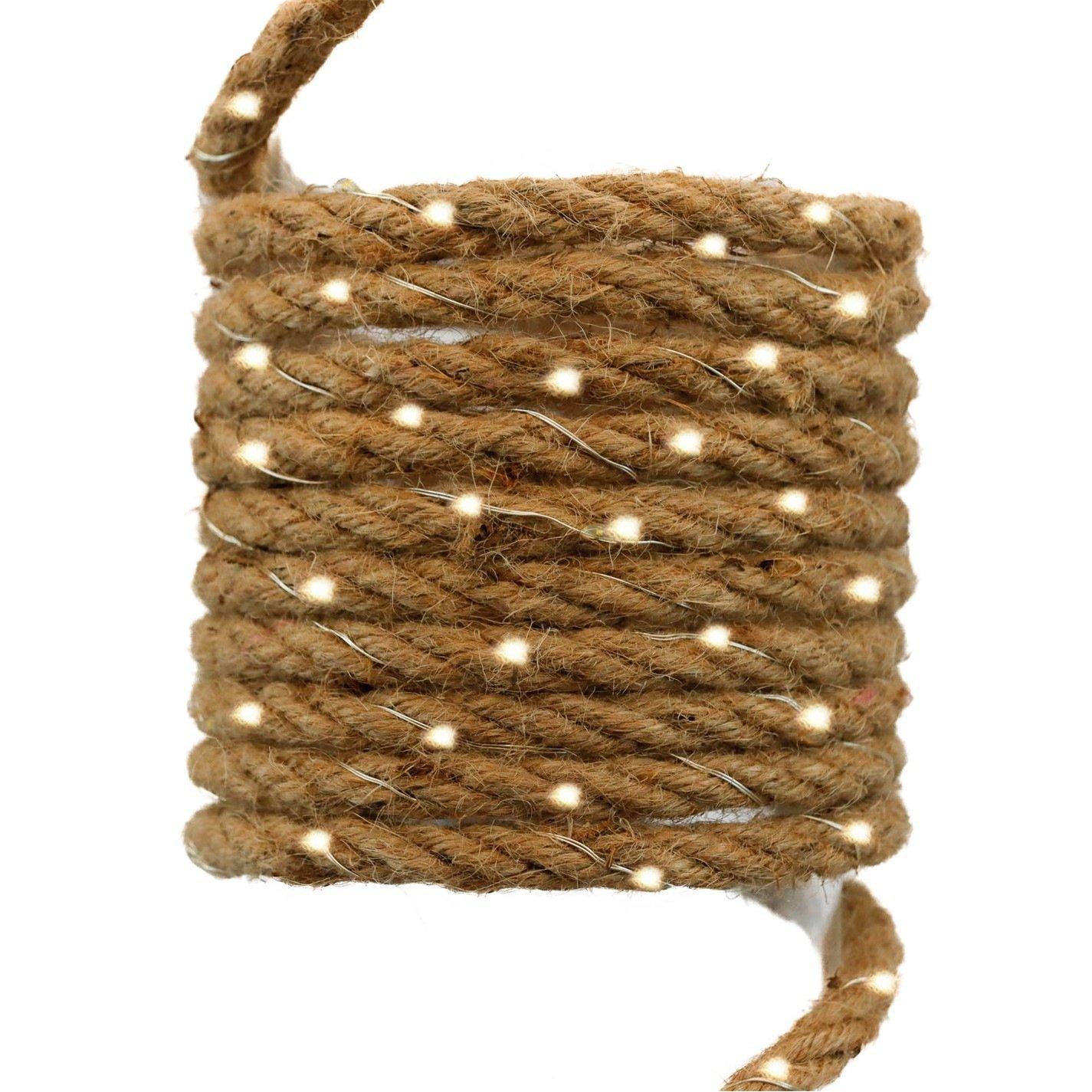 Brown - Streetwize - 4m Decorative Rope with 45 Solar LED Lights - 3