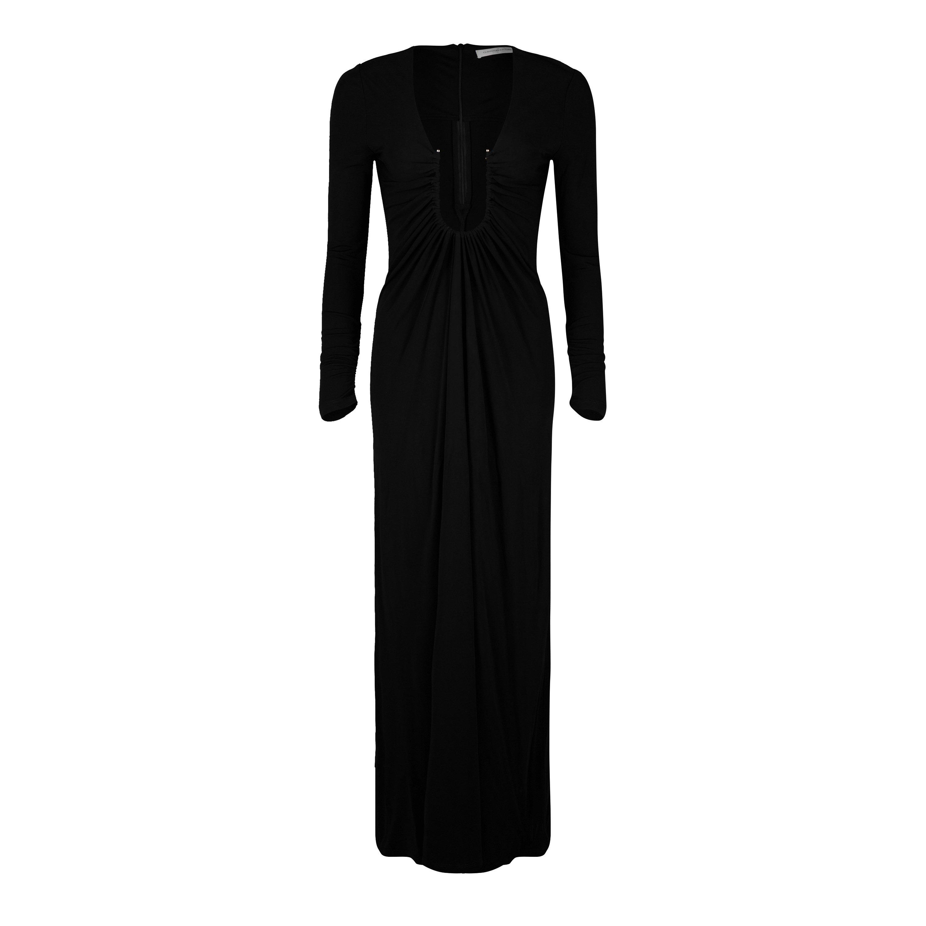 Black - Christopher Esber - Women's Arced Palm Long-Sleeve Maxi Dress - 4