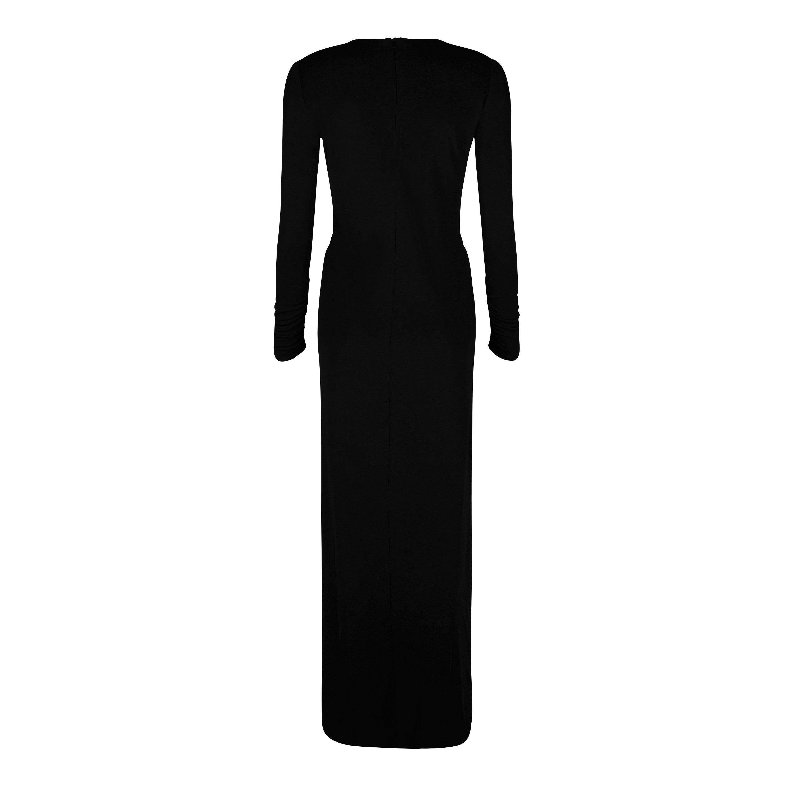 Black - Christopher Esber - Women's Arced Palm Long-Sleeve Maxi Dress - 5