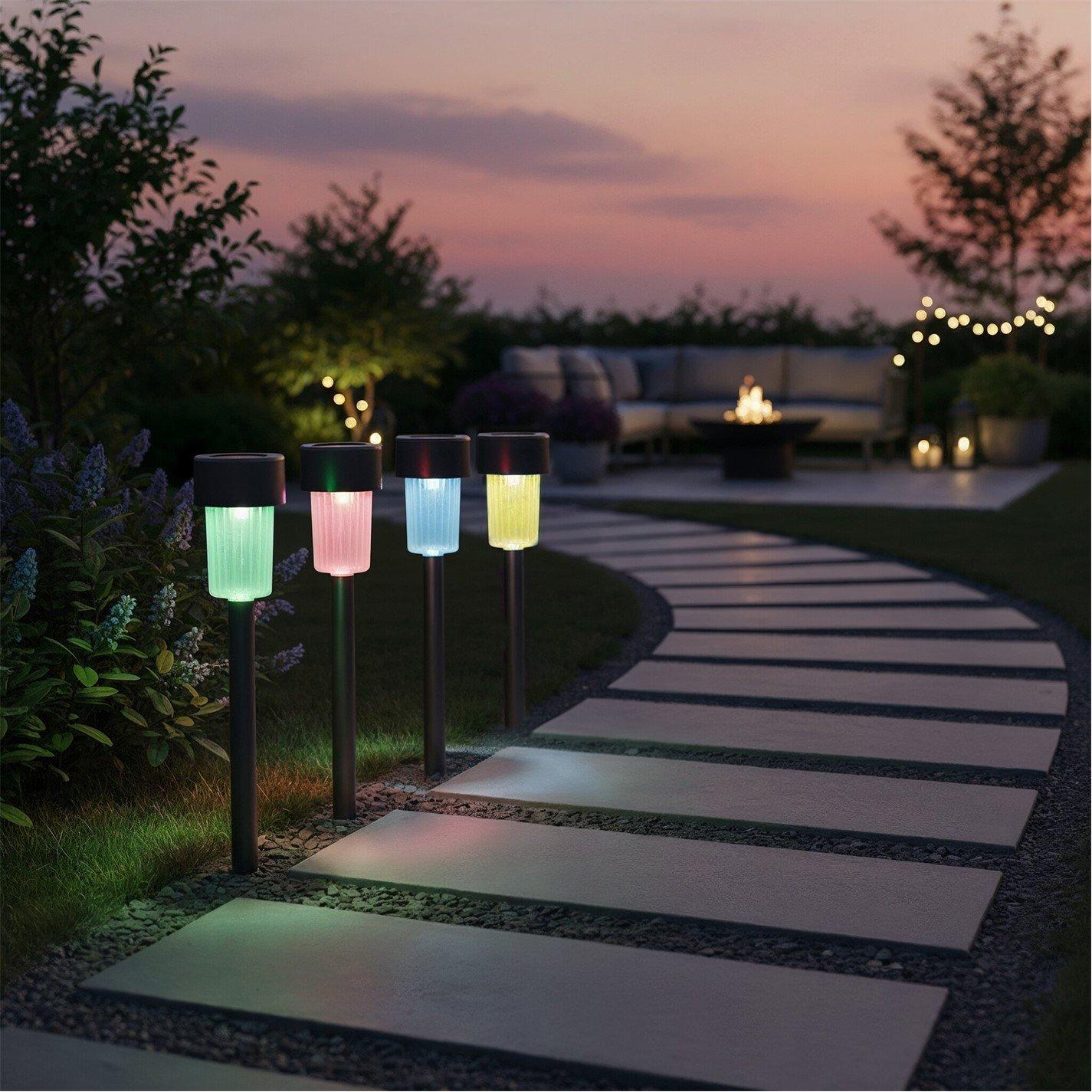 Streetwize  Solar Stake Lights - Colour Changing 4-Pack - 