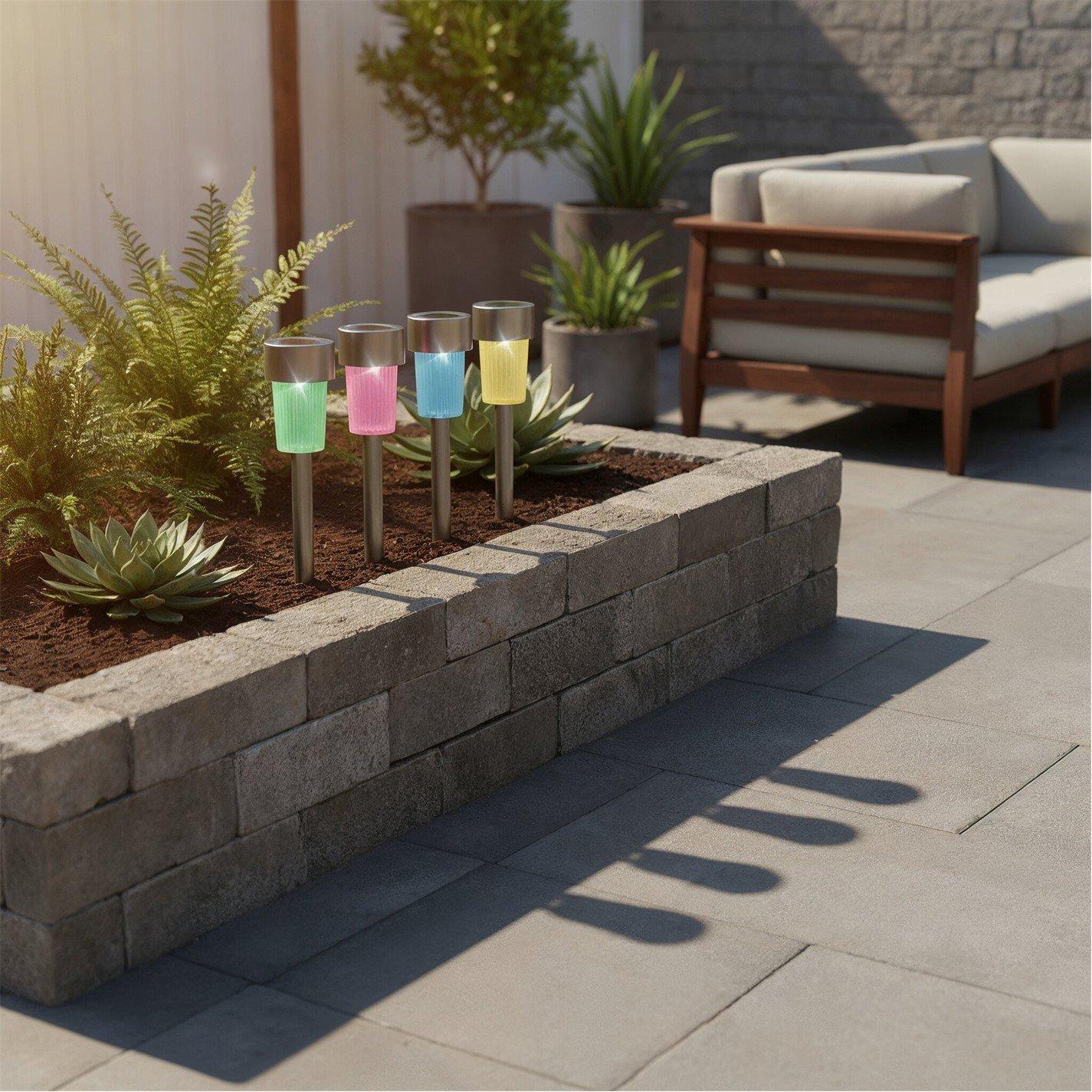 Multi - Streetwize - Solar Stake Lights - Colour Changing 4-Pack - 3