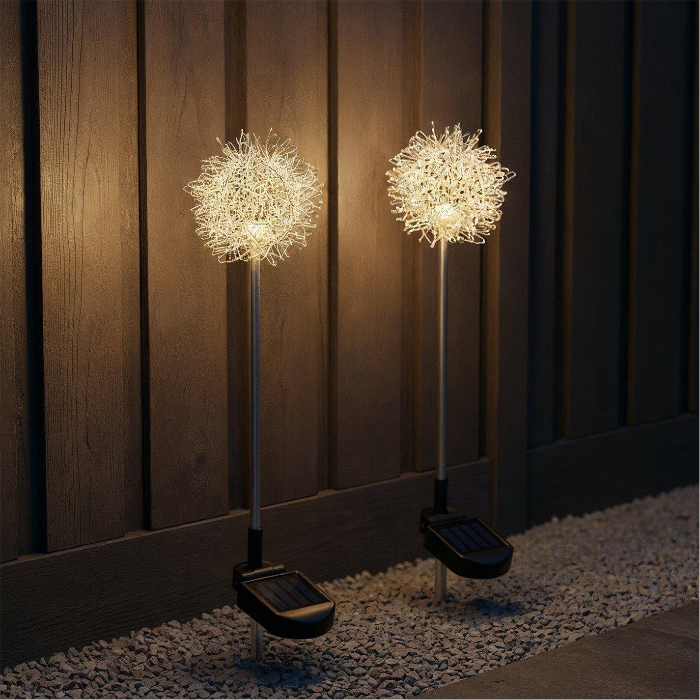 LED - Streetwize - Solar Dandelion Stake Lights - 2-Pack - 3