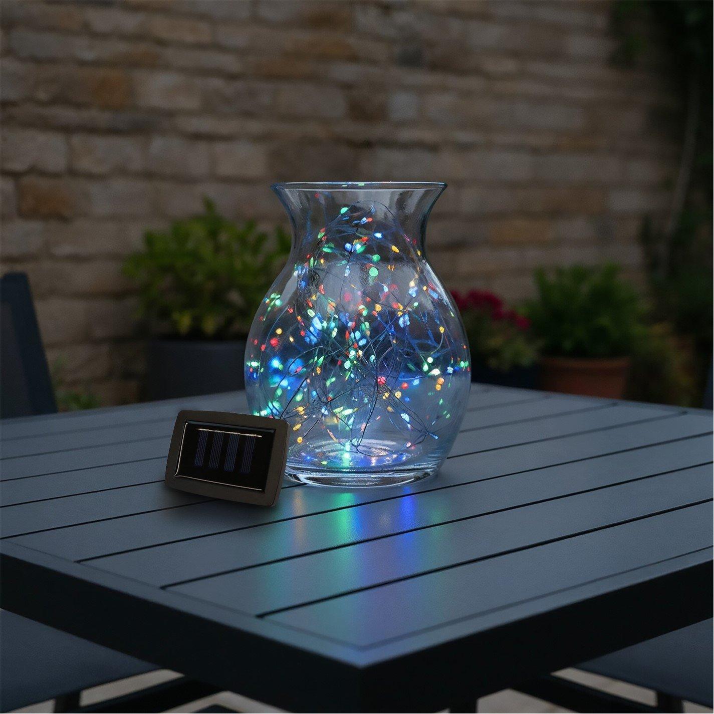 Streetwize  200 Led String Lights - 20M Solar -Coloured 