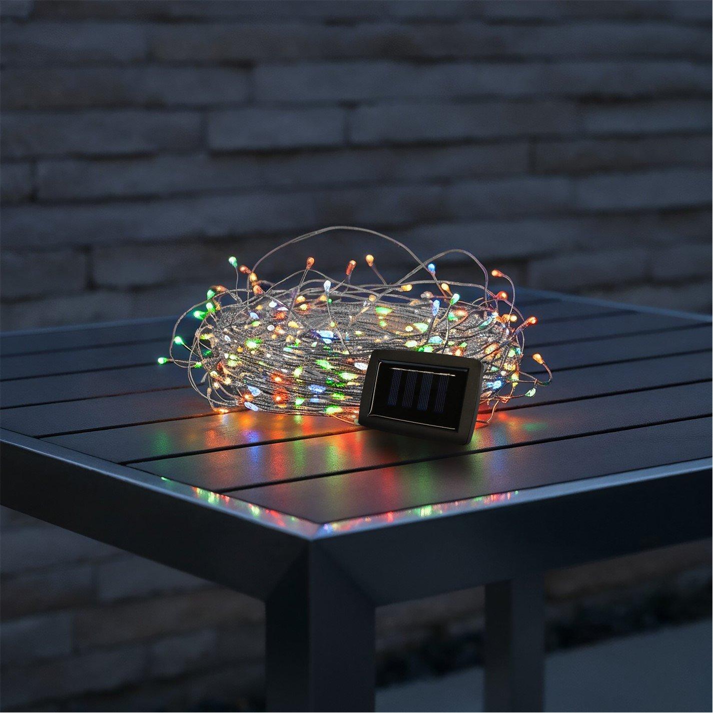 Multi - Streetwize - 200 LED String Lights - 20m Solar Multi-Coloured - 4