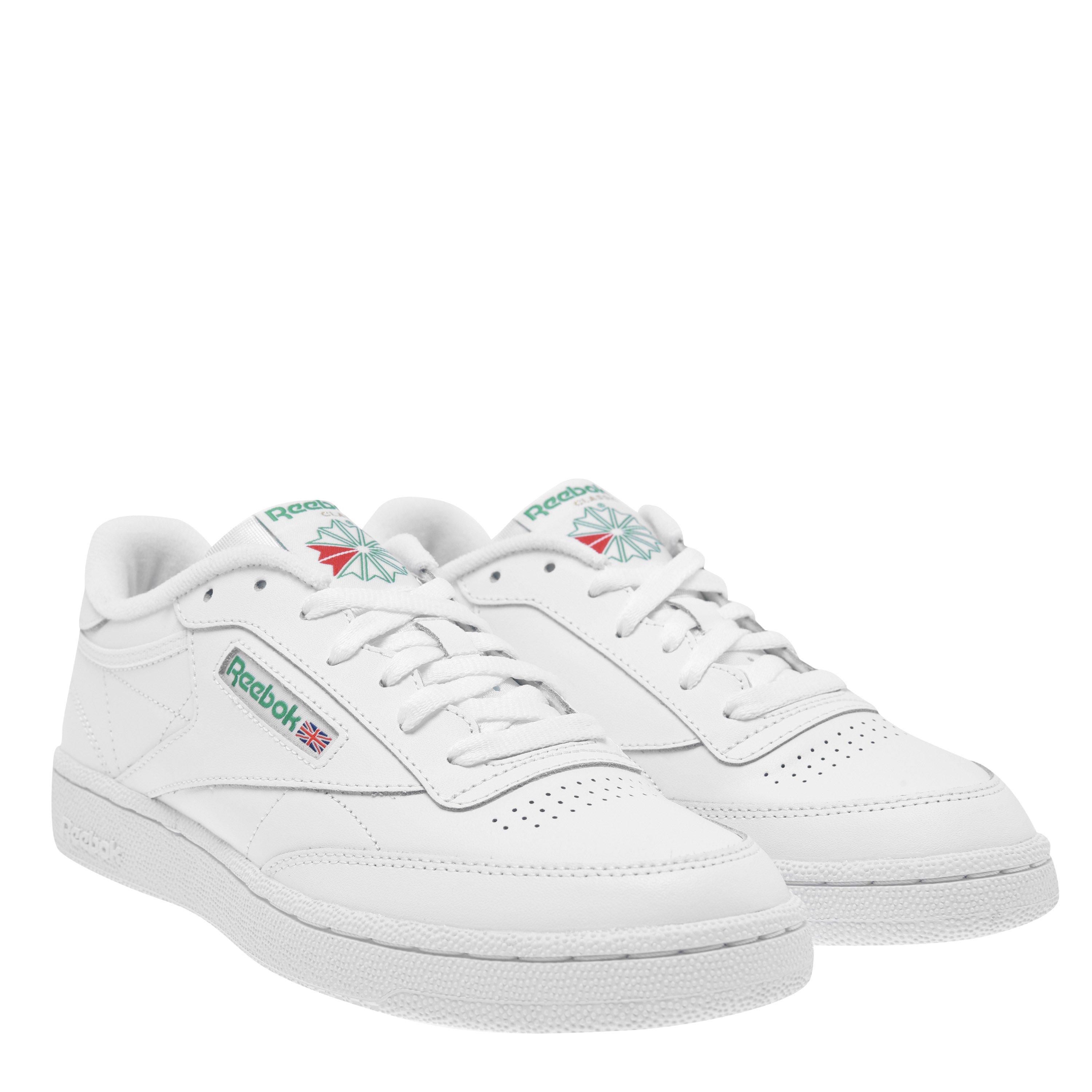 White/Green - Reebok - Club C 85 Trainers Mens - 3