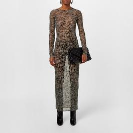 Saint Laurent Mesh Maxi Dress