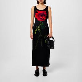 Alexander McQueen Floral Silk Satin Gown