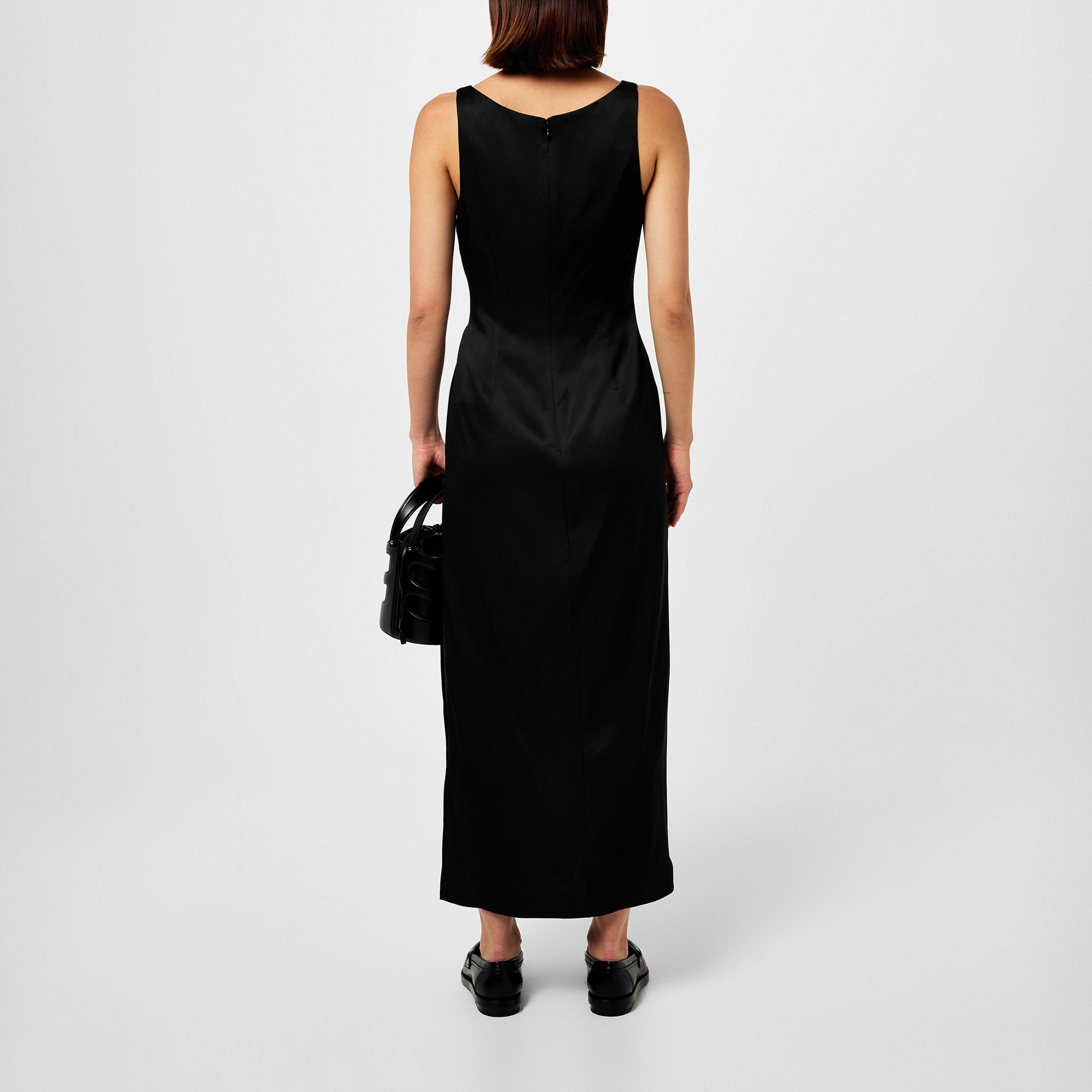 Black - Alexander McQueen - Floral Silk Satin Gown - 3