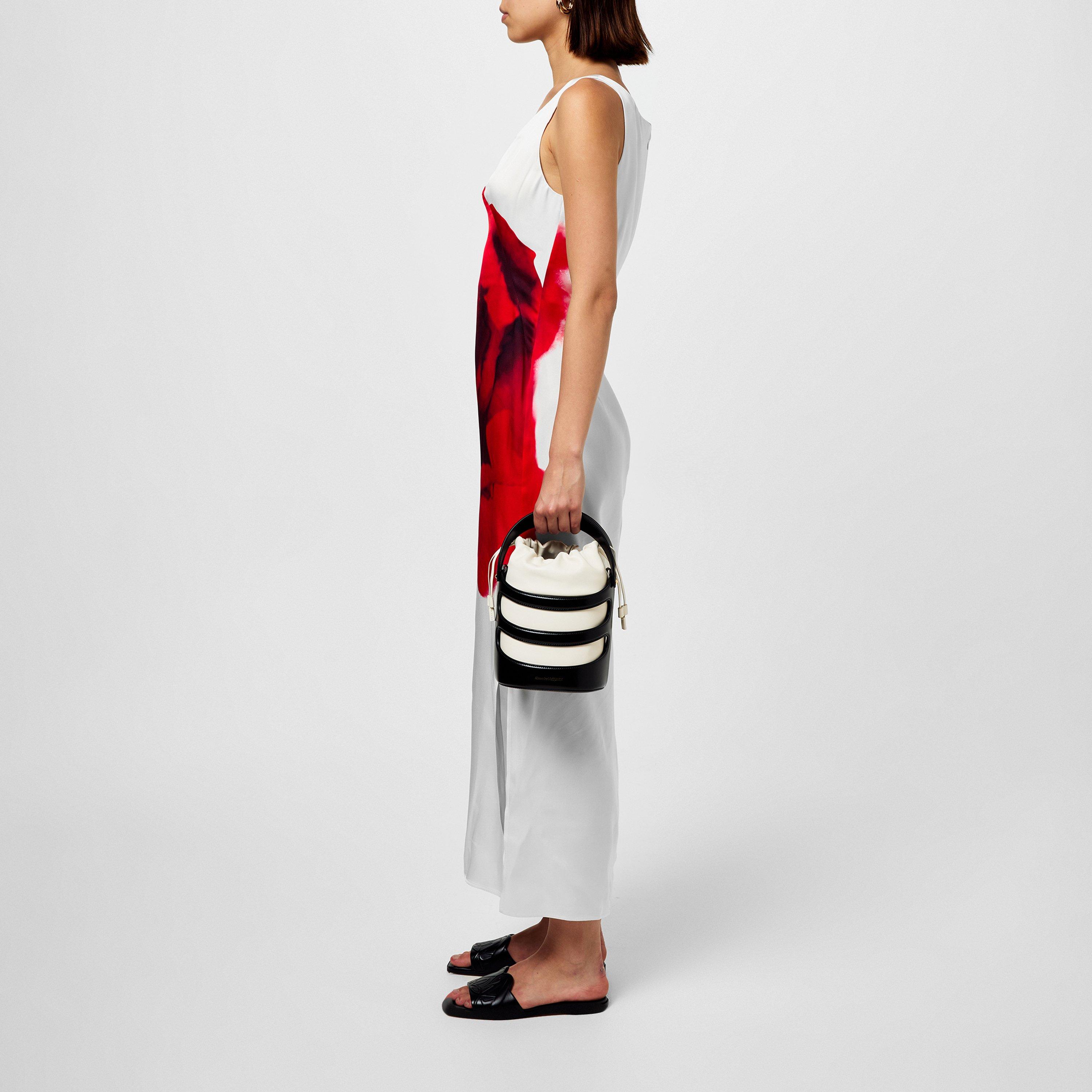 White - Alexander McQueen - Bleeding Rose Pencil Dress - 2