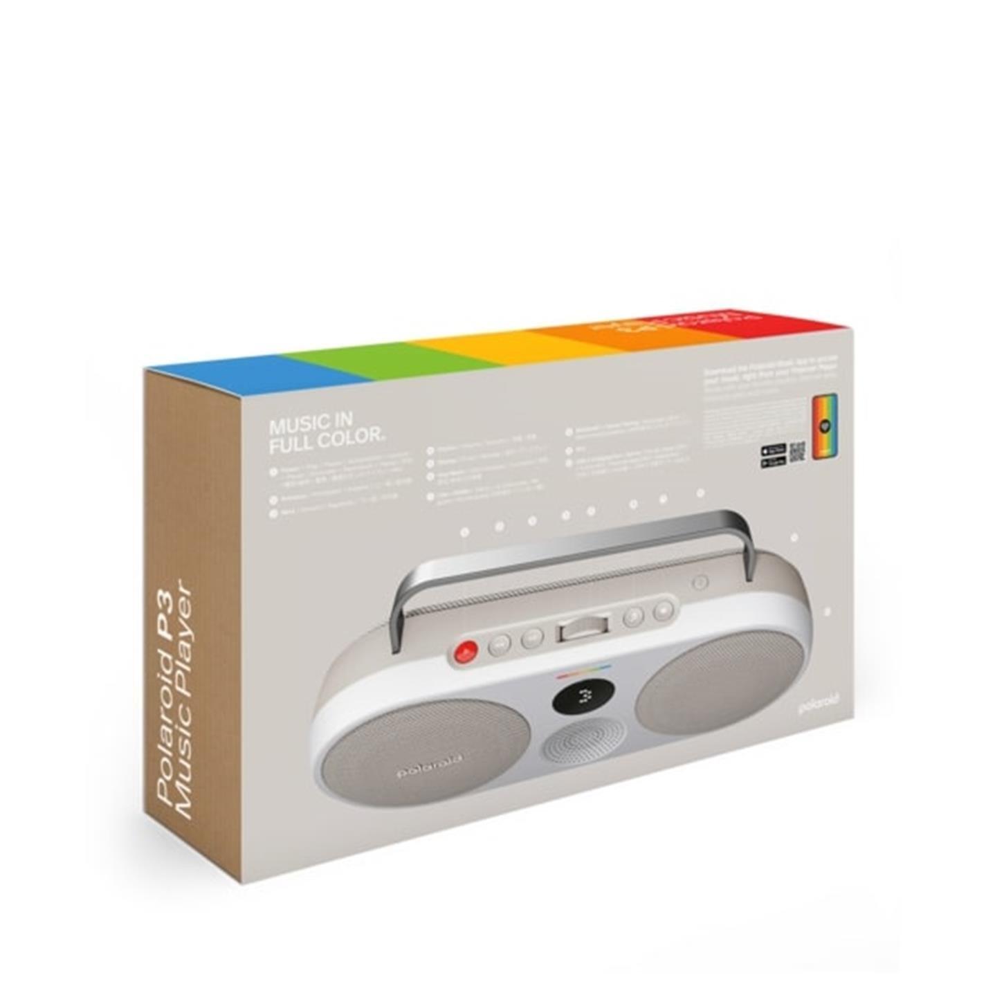 White / Grey - Polaroid - Polaroid P3 Music Player - Gray - 9